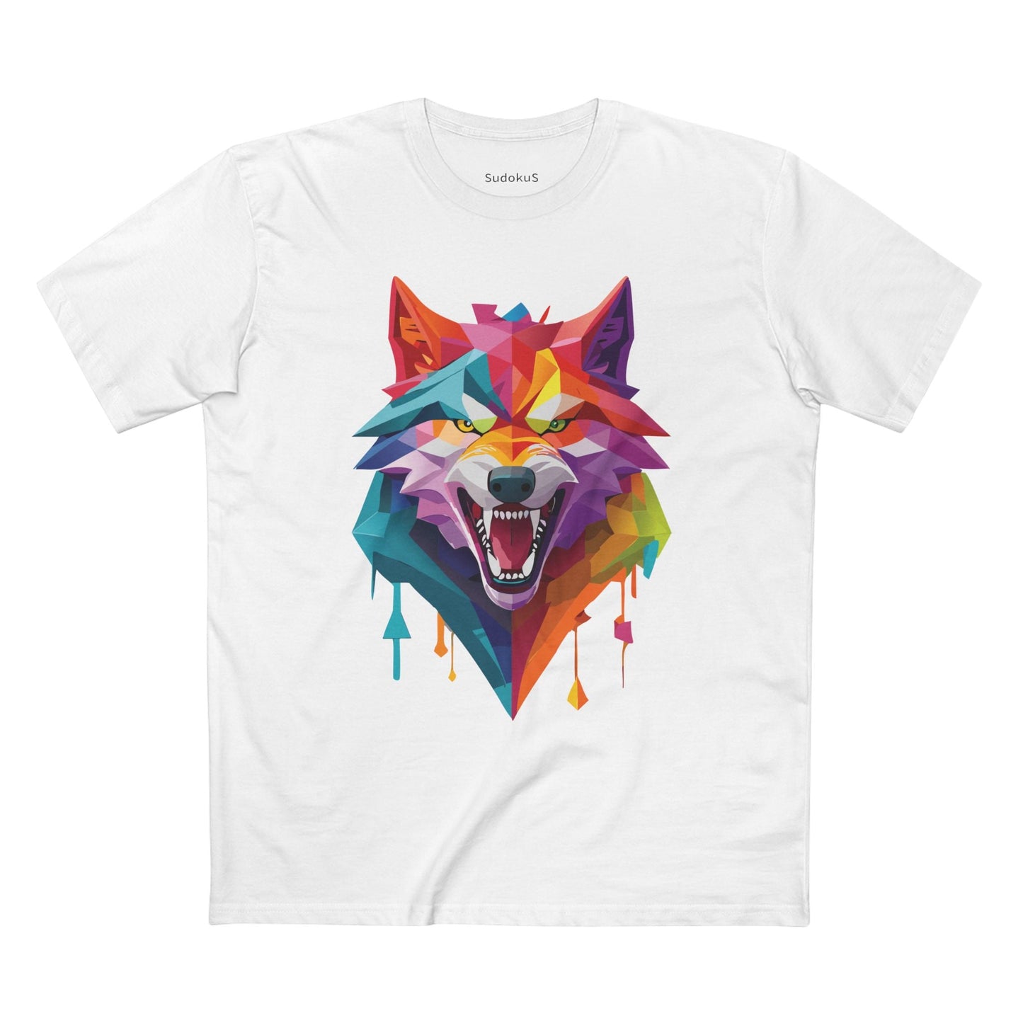 Wolf Graphic Unisex 100 Cotton Staple Tee with Animal Design Artwork 19