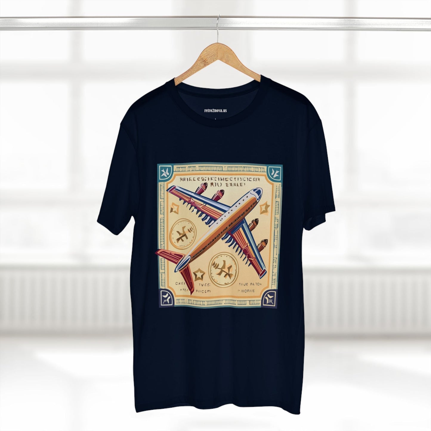 Postage Stamp Shirt Unisex Premium Cotton Tee With Original Art By Retro2Nova Art Collection