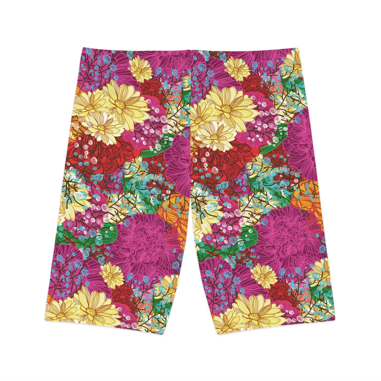 Bike Shorts with Floral prints