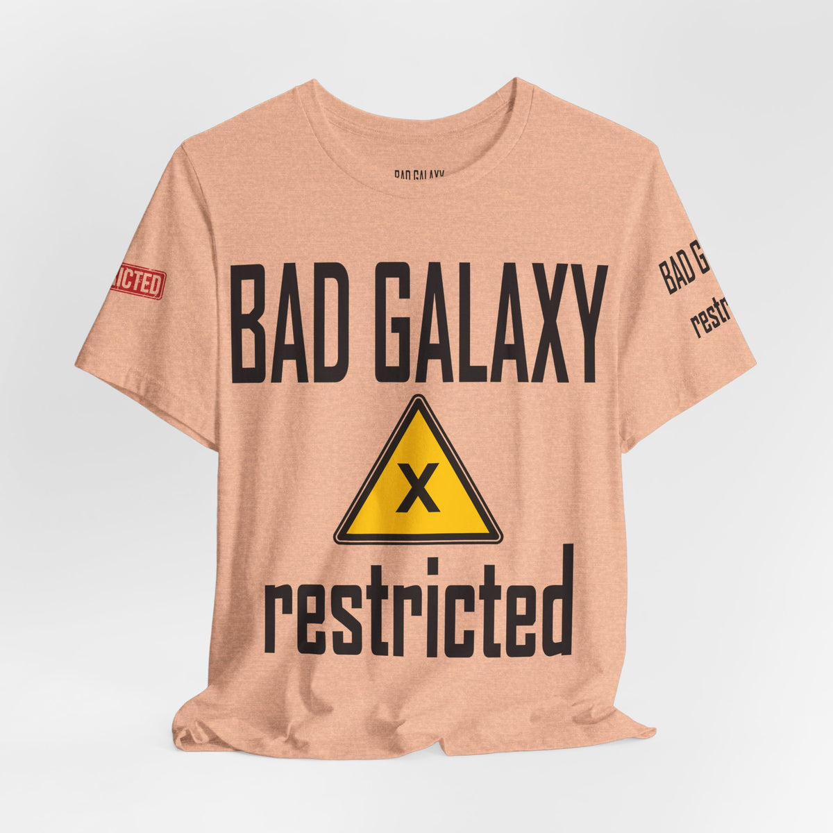 Art Red Stamp Graphic Unisex Cotton Bella+Canvas Tee with Art Design b96