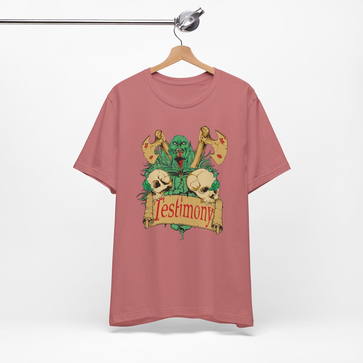 Cthulhu Skull Axes Testimony Tee Lovecraft Horror Mythos Shirt Art-42