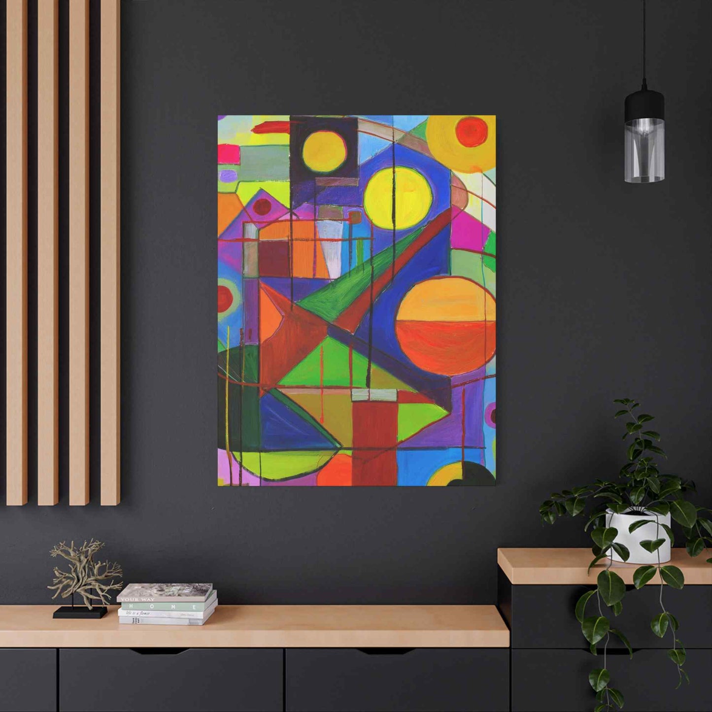 Abstract Painting Print Canvas 20x24,20x30,24x30, 24x32,24x36,30x40, 32x48,36x48,40x60 Pine-Wood Inner Frame ABS-5
