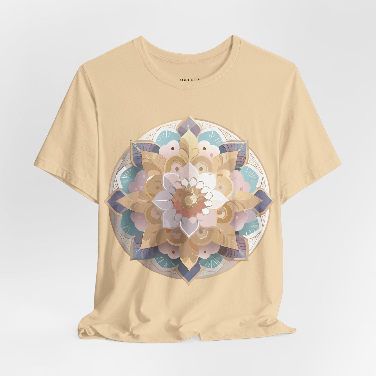 Mandala Graphic Tee Unisex Jersey Short Sleeve Adelpha Art Design Vintage Inspired Artwork