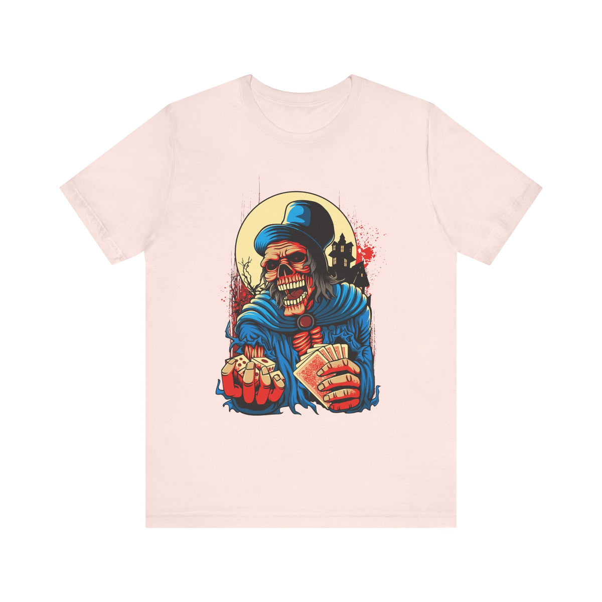 Skull Graphic Design Tee, Skull Shirt, Vintage Tees, Art Design T-Shirt, Graphic Tee, Art Shirts - 1