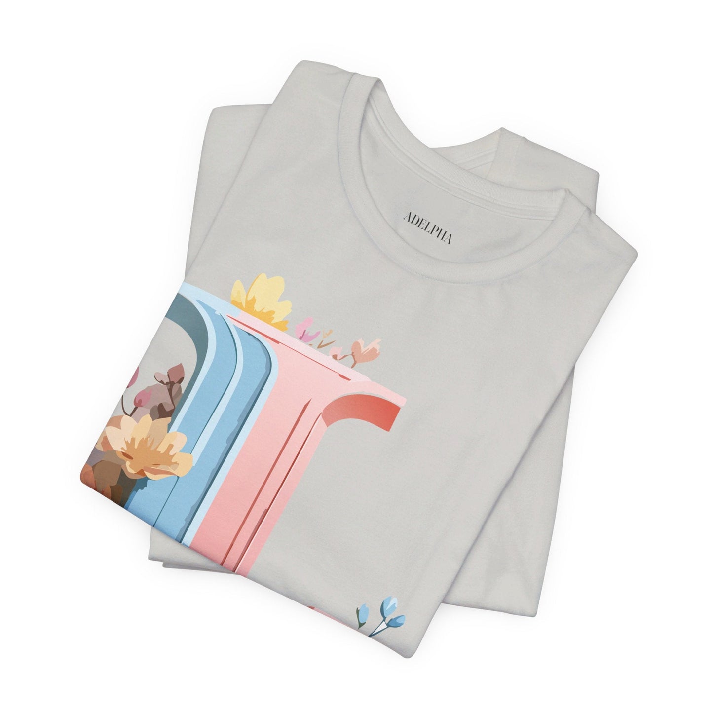 Letter L Shirt Graphic Tee Unisex Short Sleeve Vintage Inspired Artwork Adelpha Premium