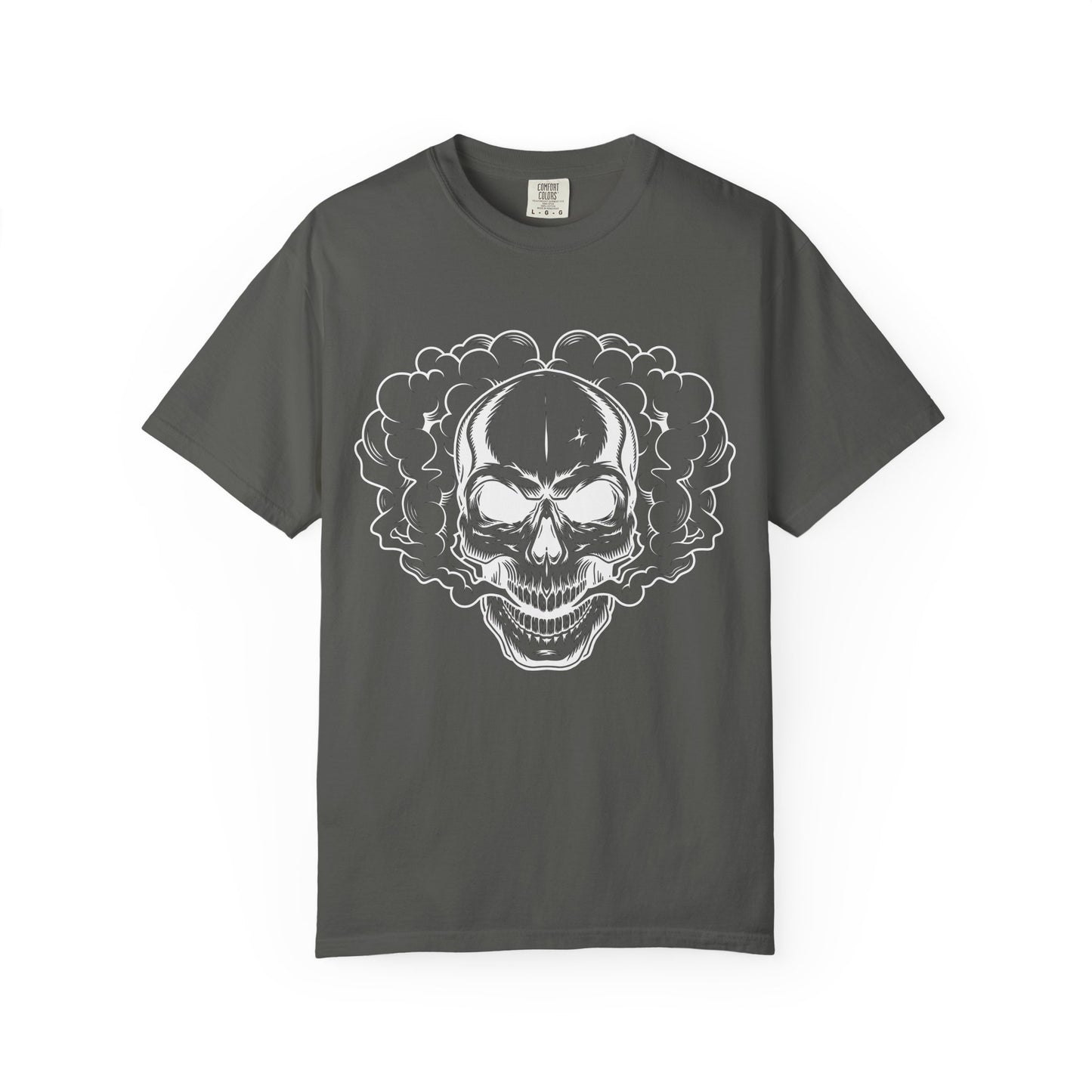 Camiseta unisex de algodón con calavera 