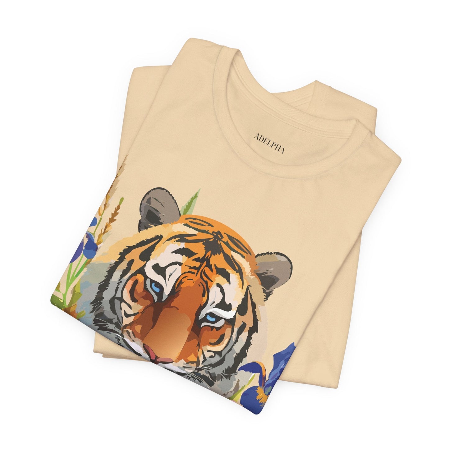Tiger Graphic Unisex 100 Cotton Vintage Art with Animal Tee 9