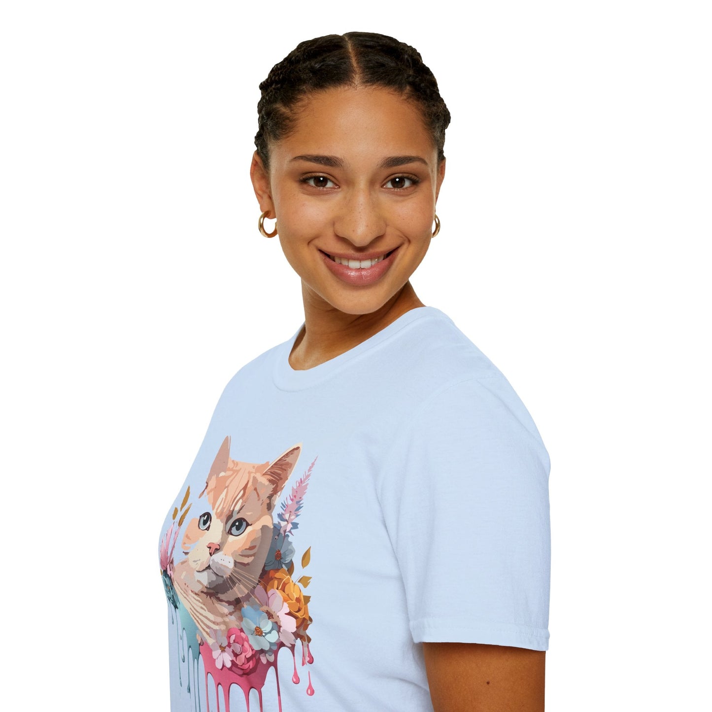 Cat Shirt Unisex Kitten Tee Softstyle Gildan 64000 Cotton Tee