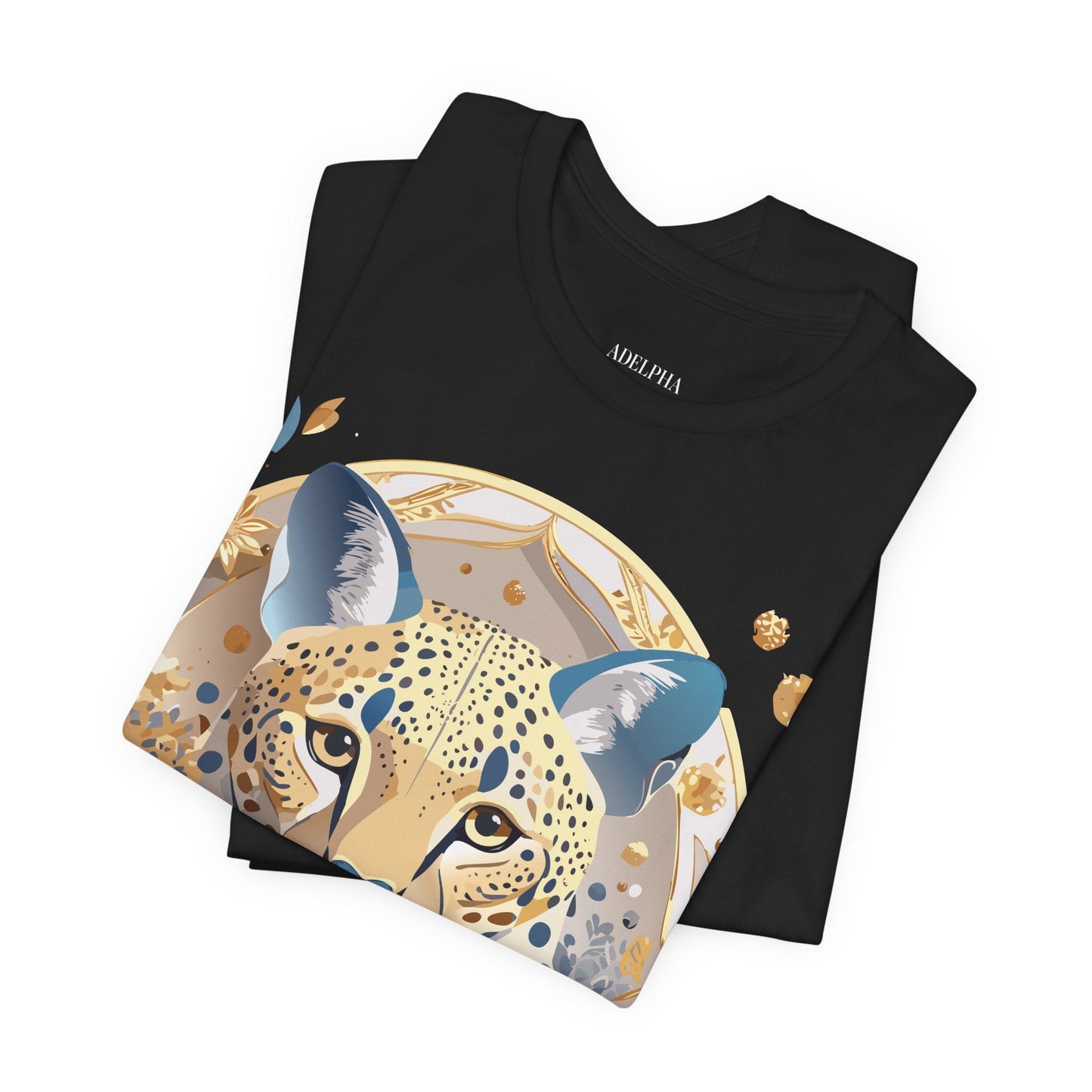 Adelpha Medallion Graphic Tee Unisex Short Sleeve Vintage Inspired Art Design Premium Cotton Jersey