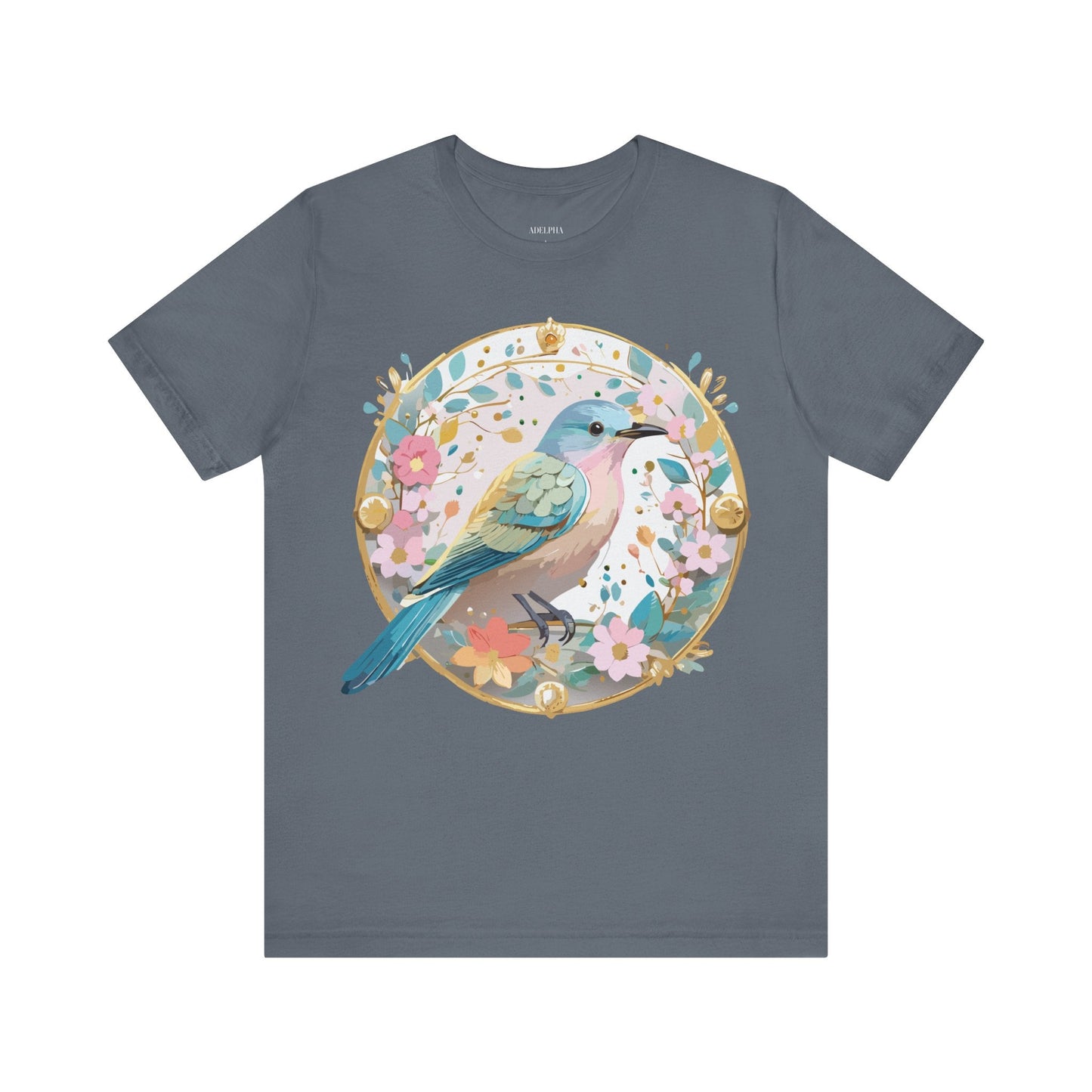 Adelpha Medallion Graphic T Shirt Unisex Short Sleeve Vintage Inspired Artwork Tee