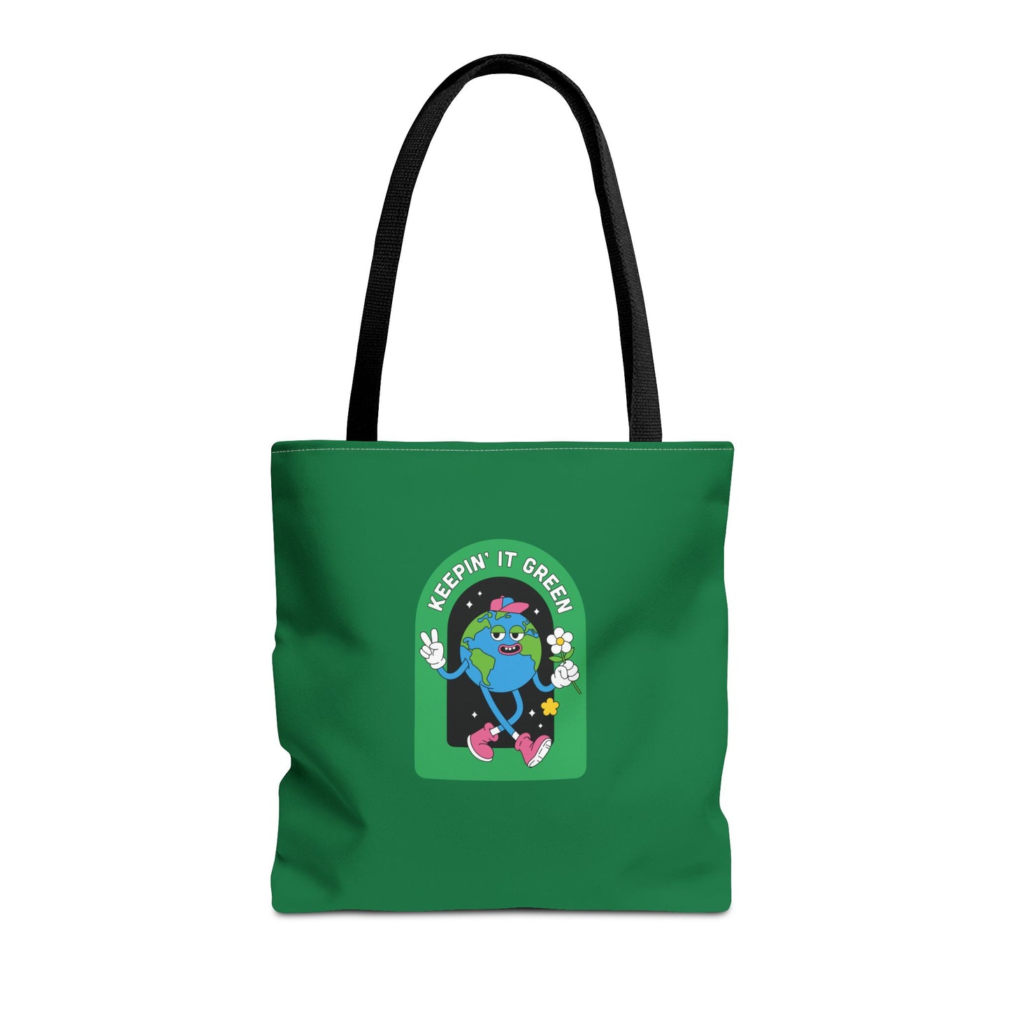 ECO GREEN COLOR CANVAS BAG HIGH-QUALITY 100% SPUN POLYESTER 3 SIZES BAG-E6