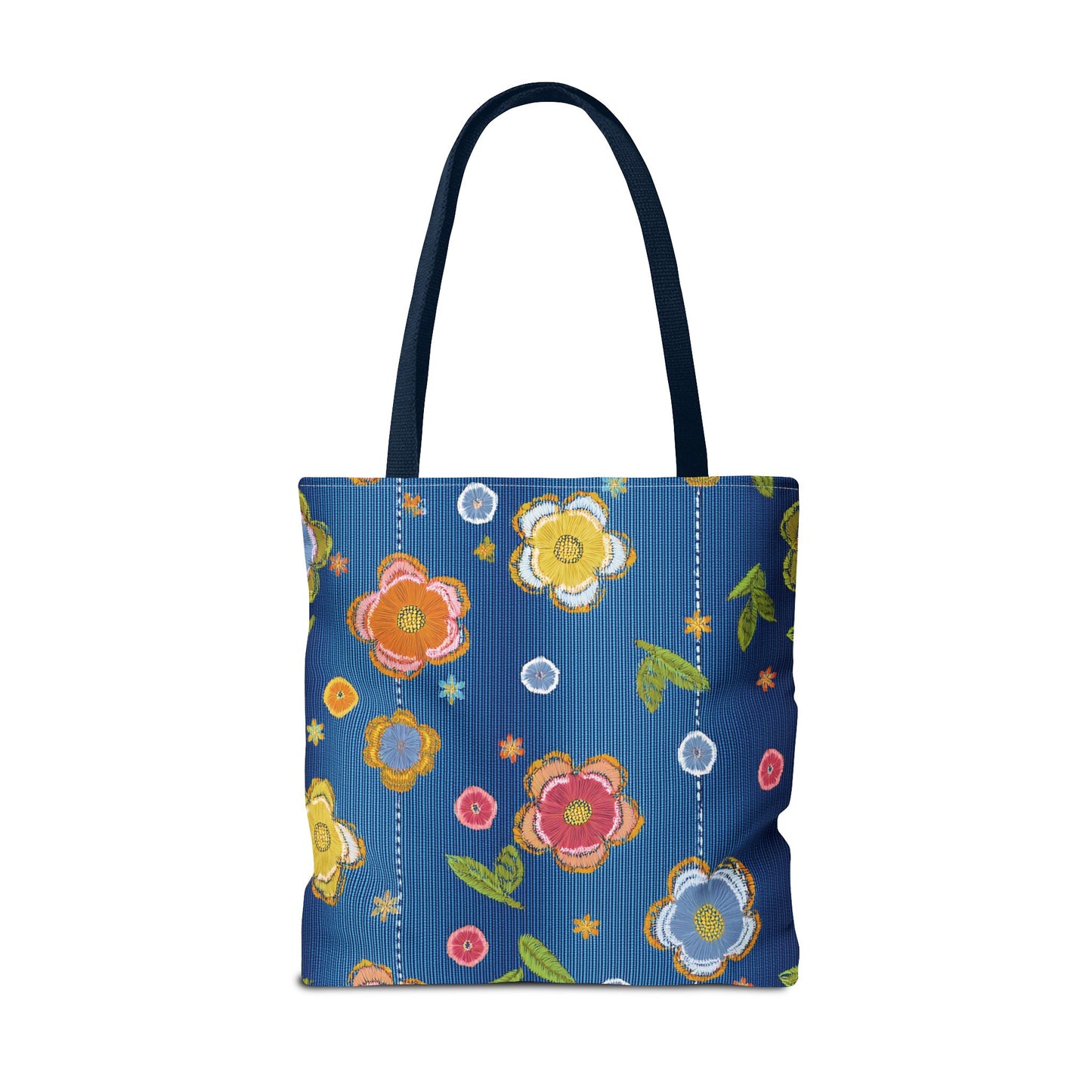 Denim Fabric Imitation Print Unisex Canvas Bag Poly Spun 3 Sizes Tote Bag 133