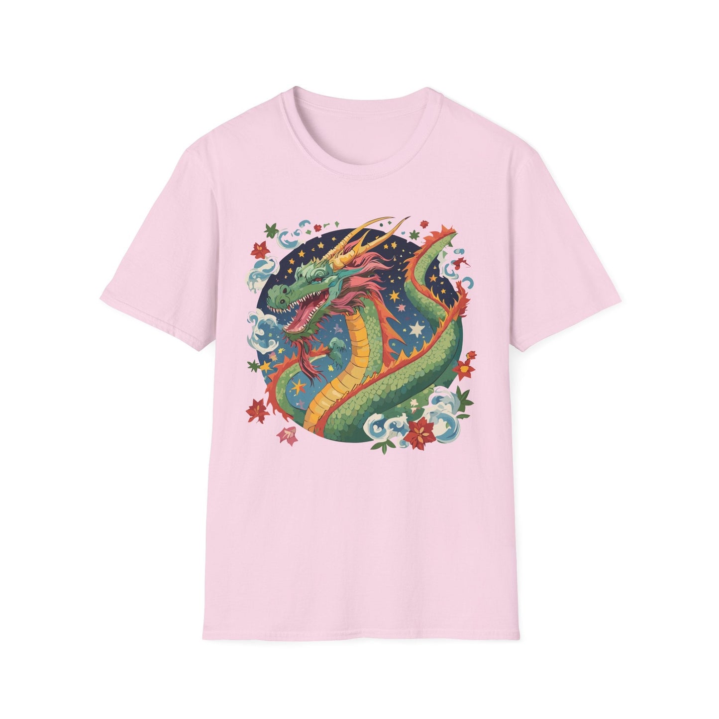 Dragon Graphic Unisex 100 Cotton Tee with Animal Artwork Design 9