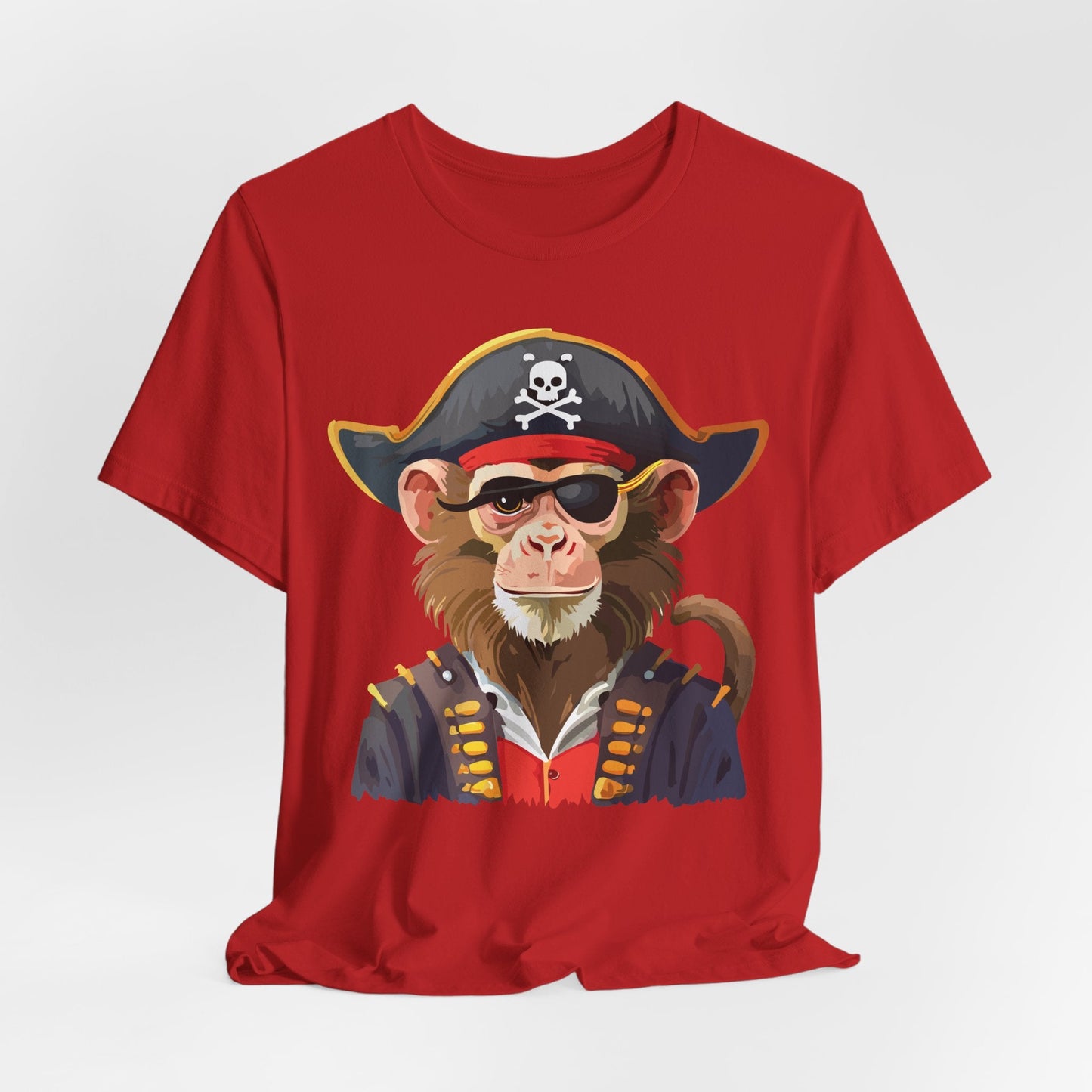 Unisex Animal Design Tee Shirt With Wild Animals Art Print Gildan Softstyle 64000