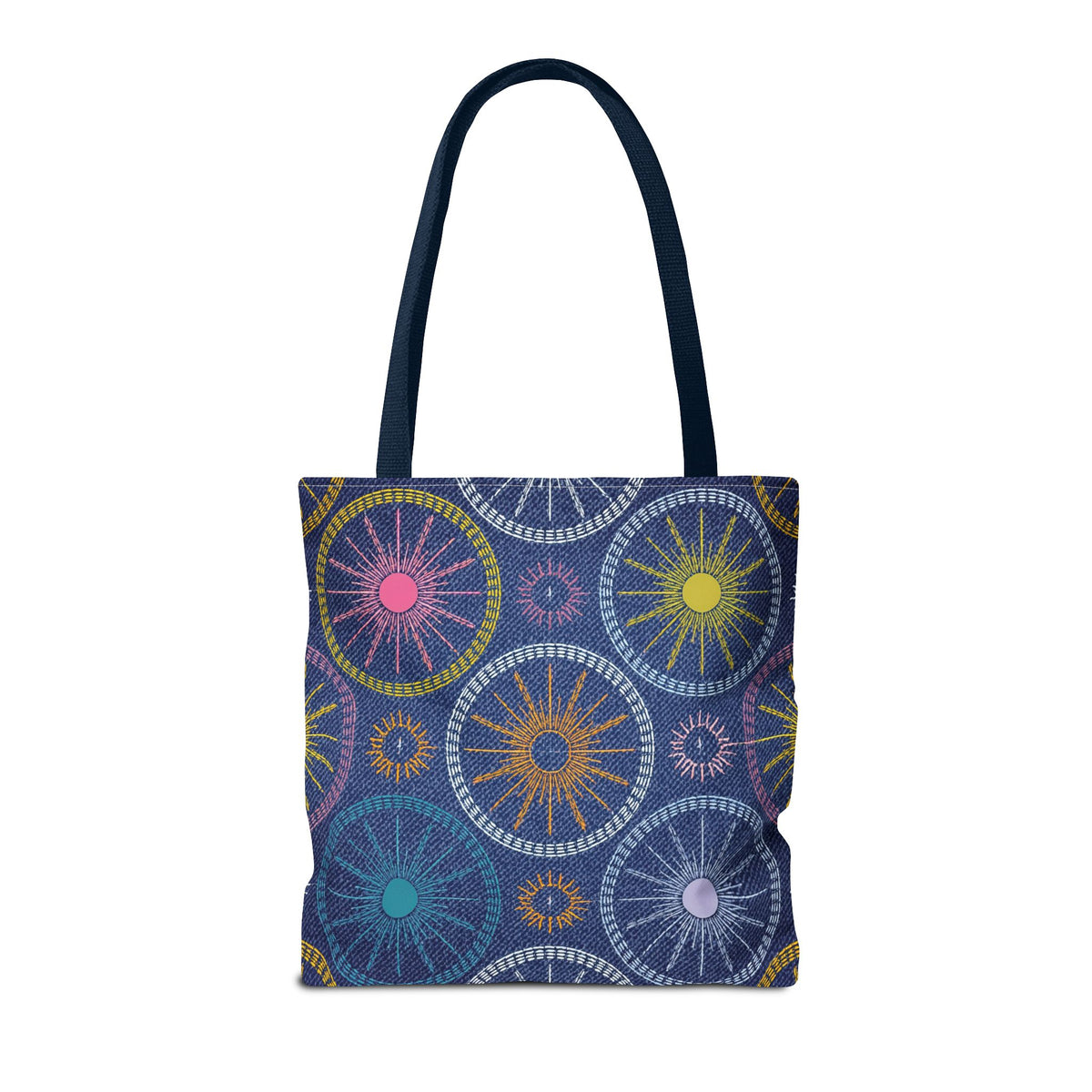Denim Fabric Imitation Print Unisex Canvas Bag Poly Spun 3 Sizes Tote Bag 183-4