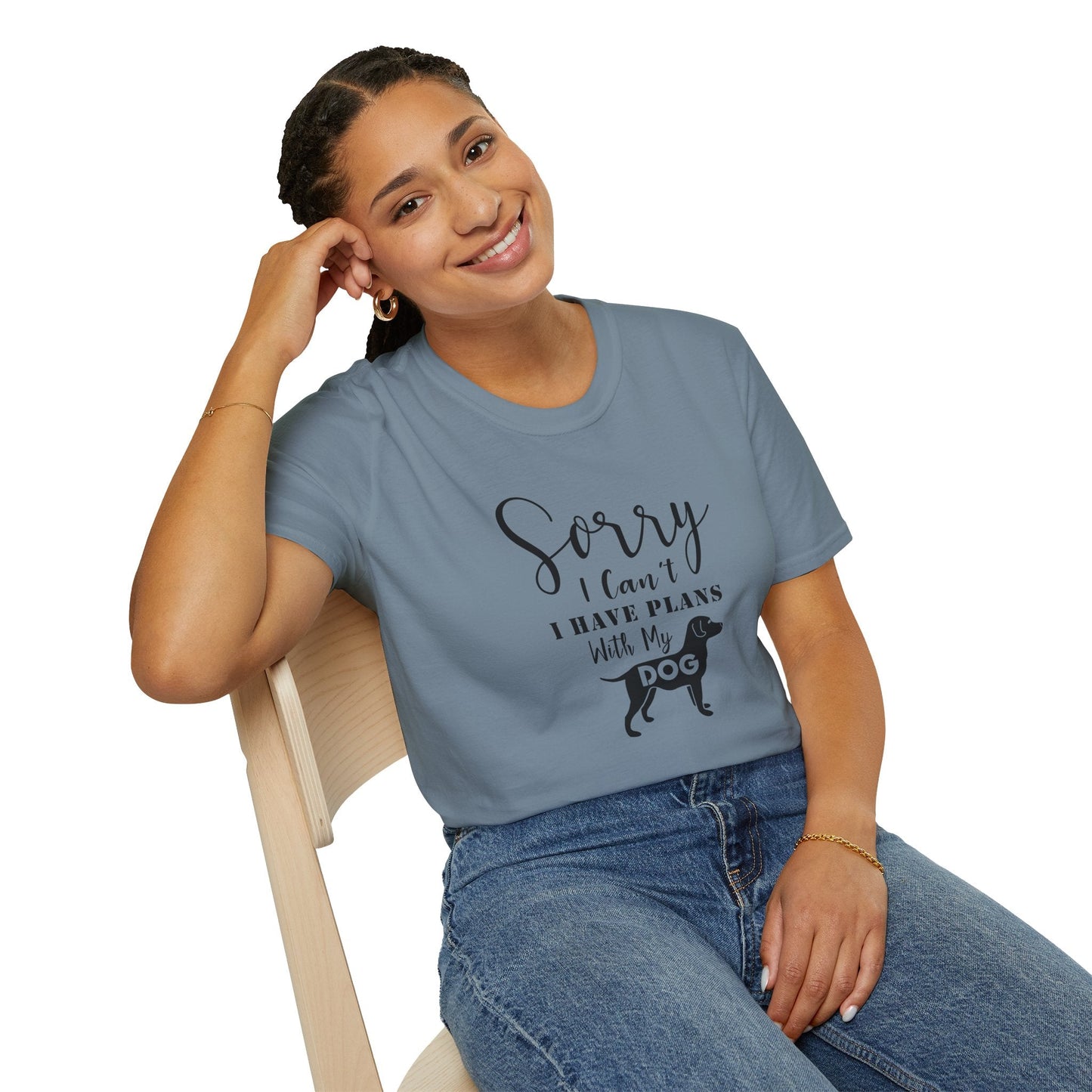 Dog Slogan T Shirts Unisex Softstyle Tee With Funny Quotes Art Design 100 Percent Ring Spun Cotton