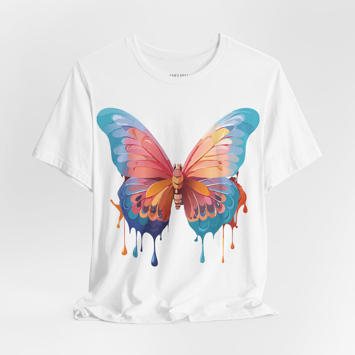 Butterfly Graphic Unisex Cotton Bella+Canvas Tee with Art Design n11