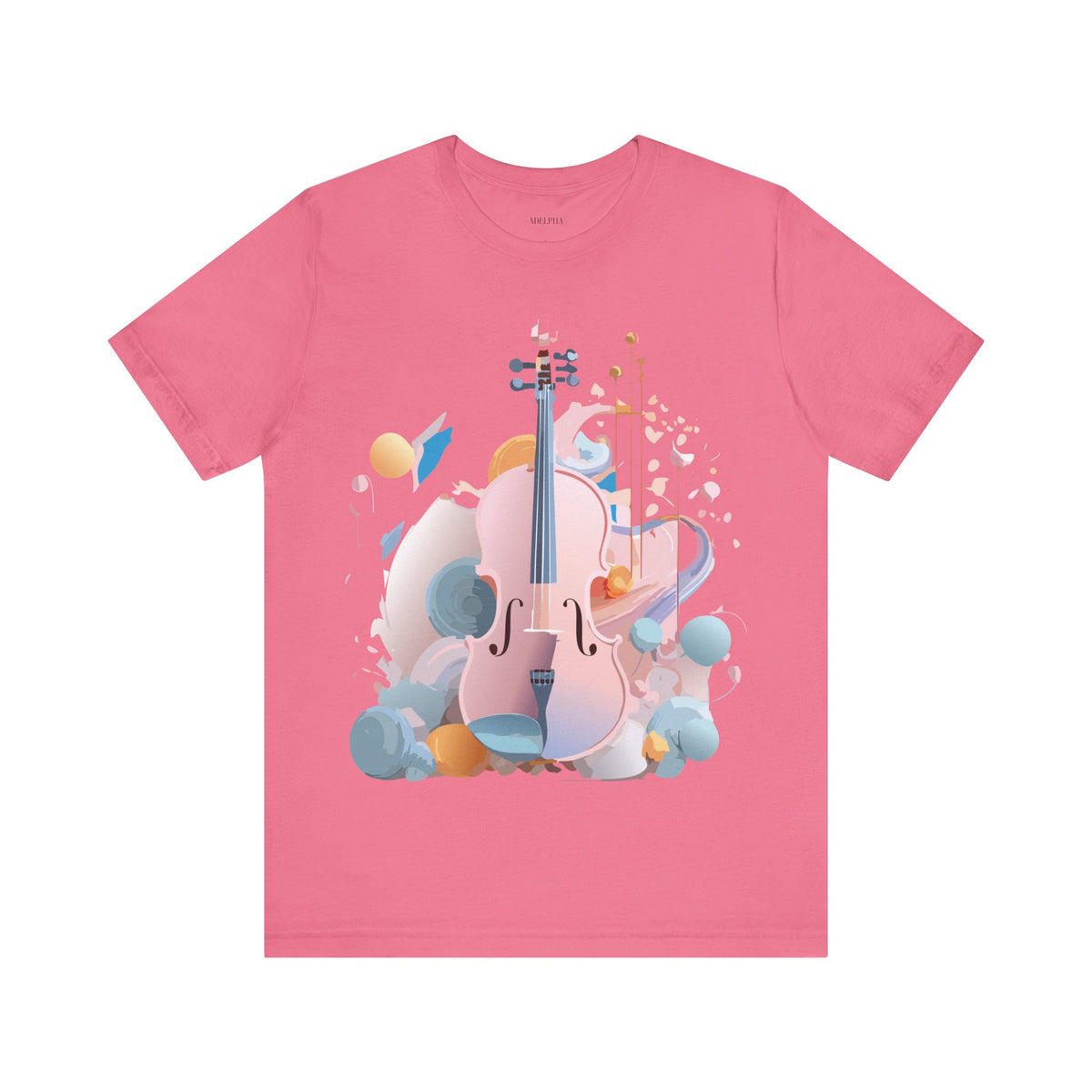 Music Graphic Unisex Cotton Bella+Canvas Tee with Art Design m127