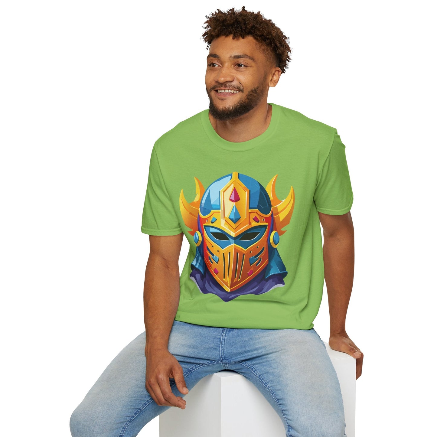 Mask Tee Shirt Unisex Softstyle T Shirt With Mask Design Masquerade Tees For Everyday Comfort