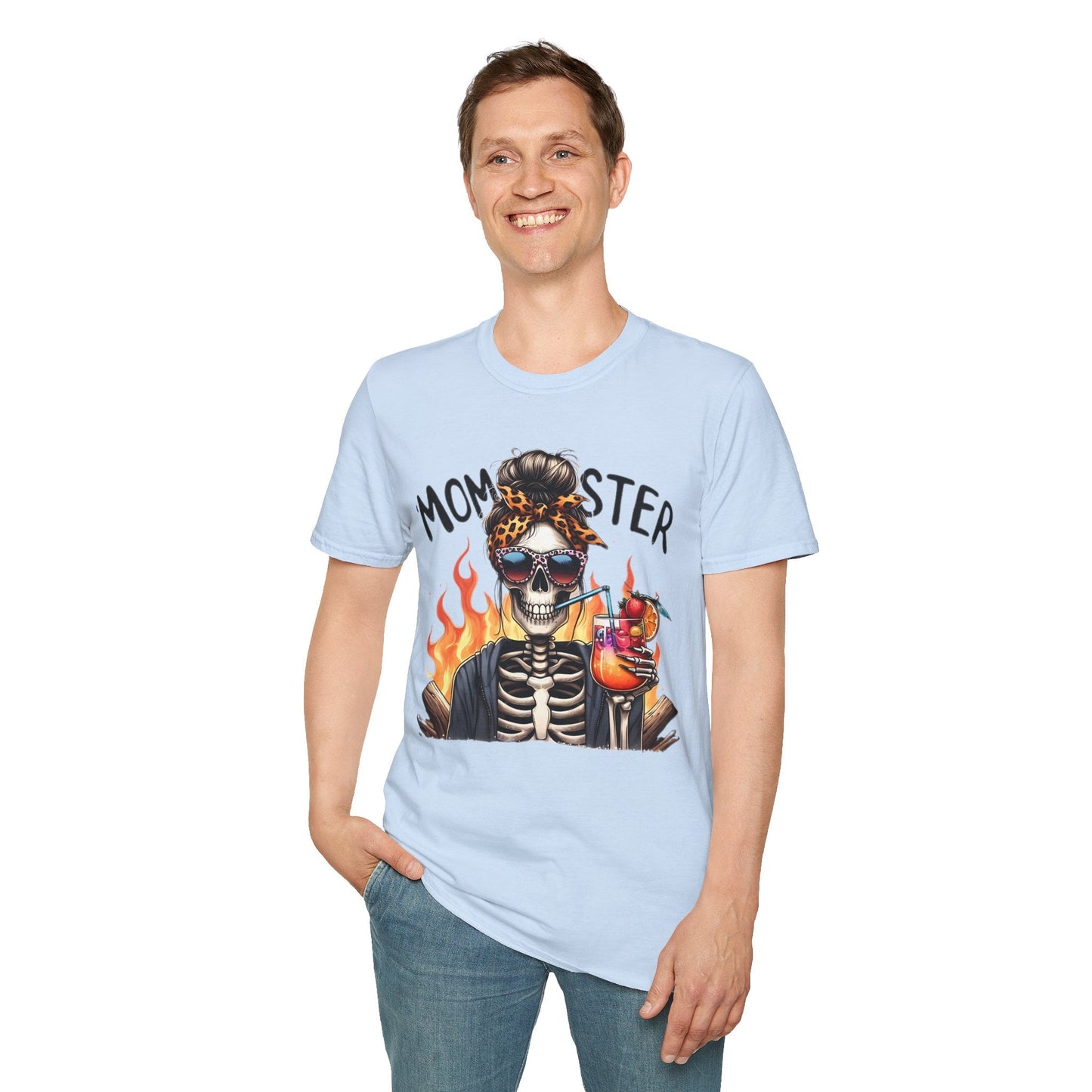 Skull Graphic Unisex Cotton T-shirt with Skeleton Artwork Design 13