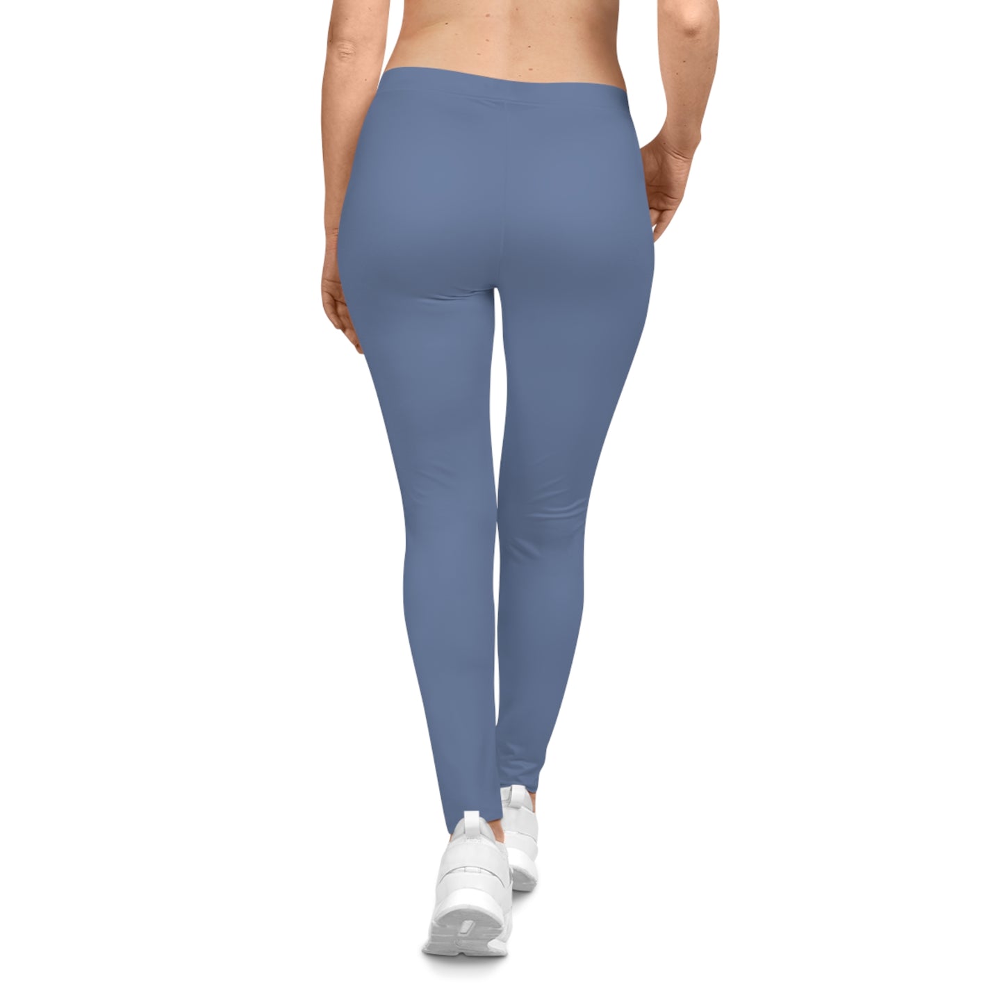 Derby Blue Seaweed Color Women's Poly-Span Casual Leggings XS-2XL