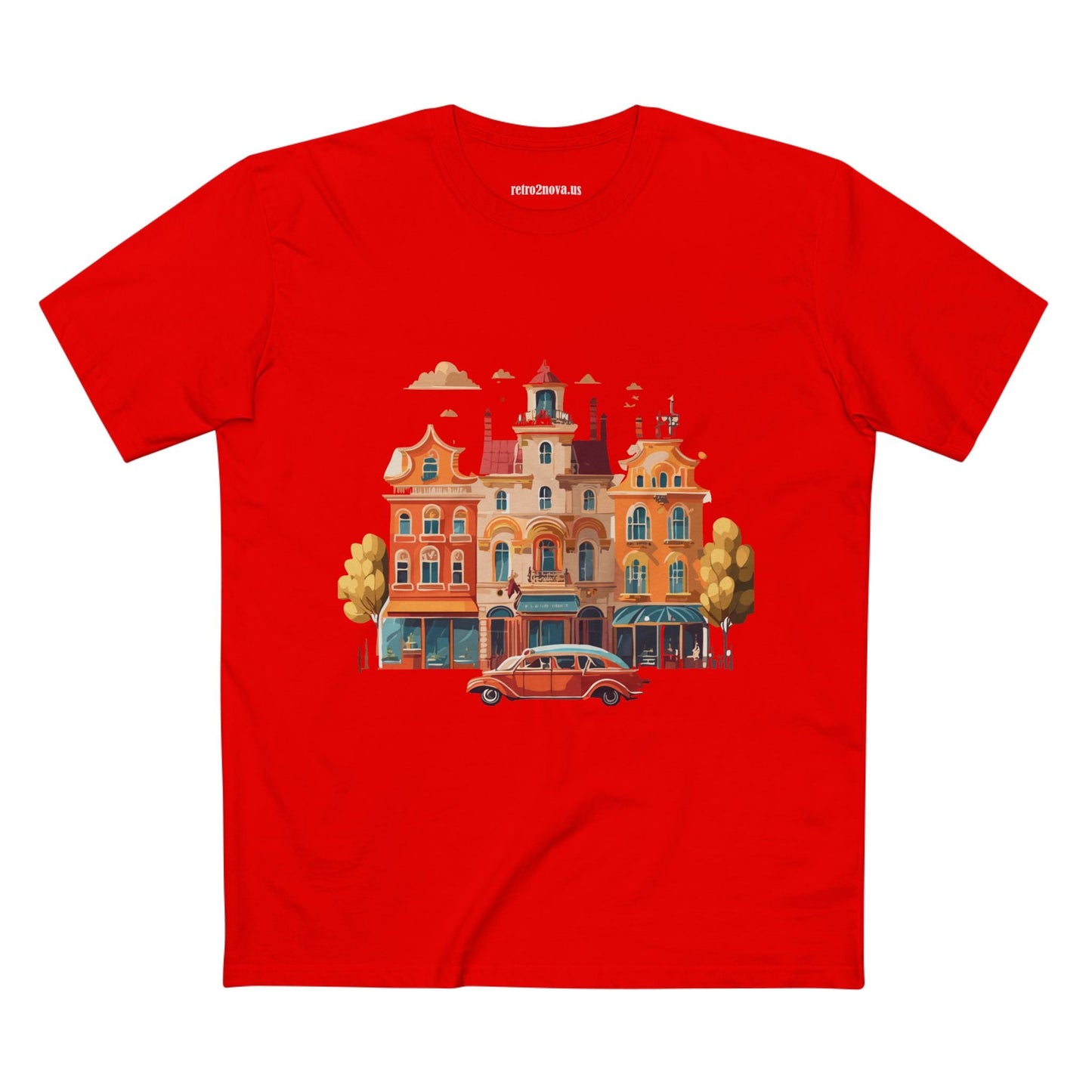 Retro Car Shirts Vintage Car Shirts RC22 Unisex Premium Cotton Tee With Original Art Design