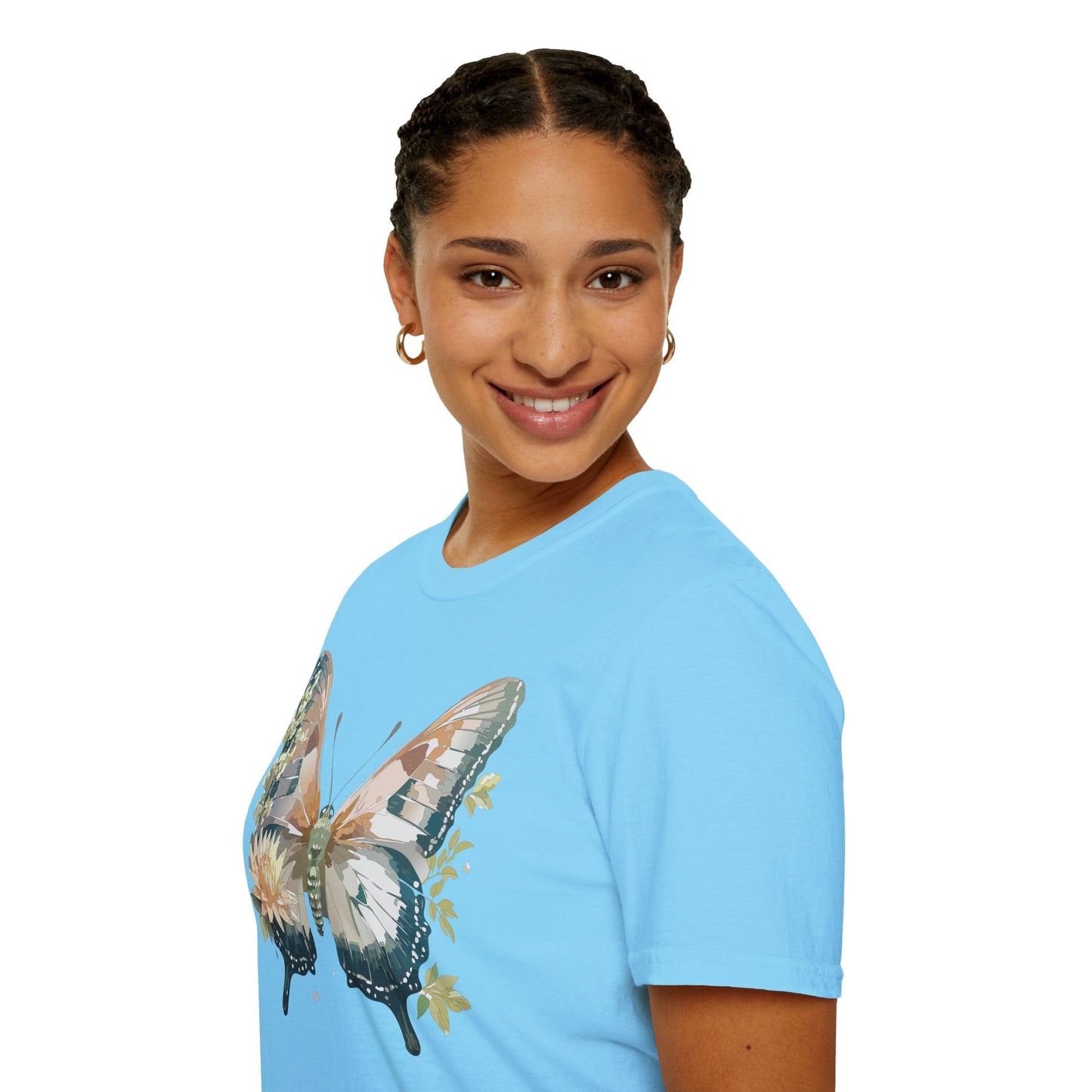 Unisex Butterfly Shirt Monarch Butterfly Tee Softstyle Gildan 64000 100 Cotton Breathable