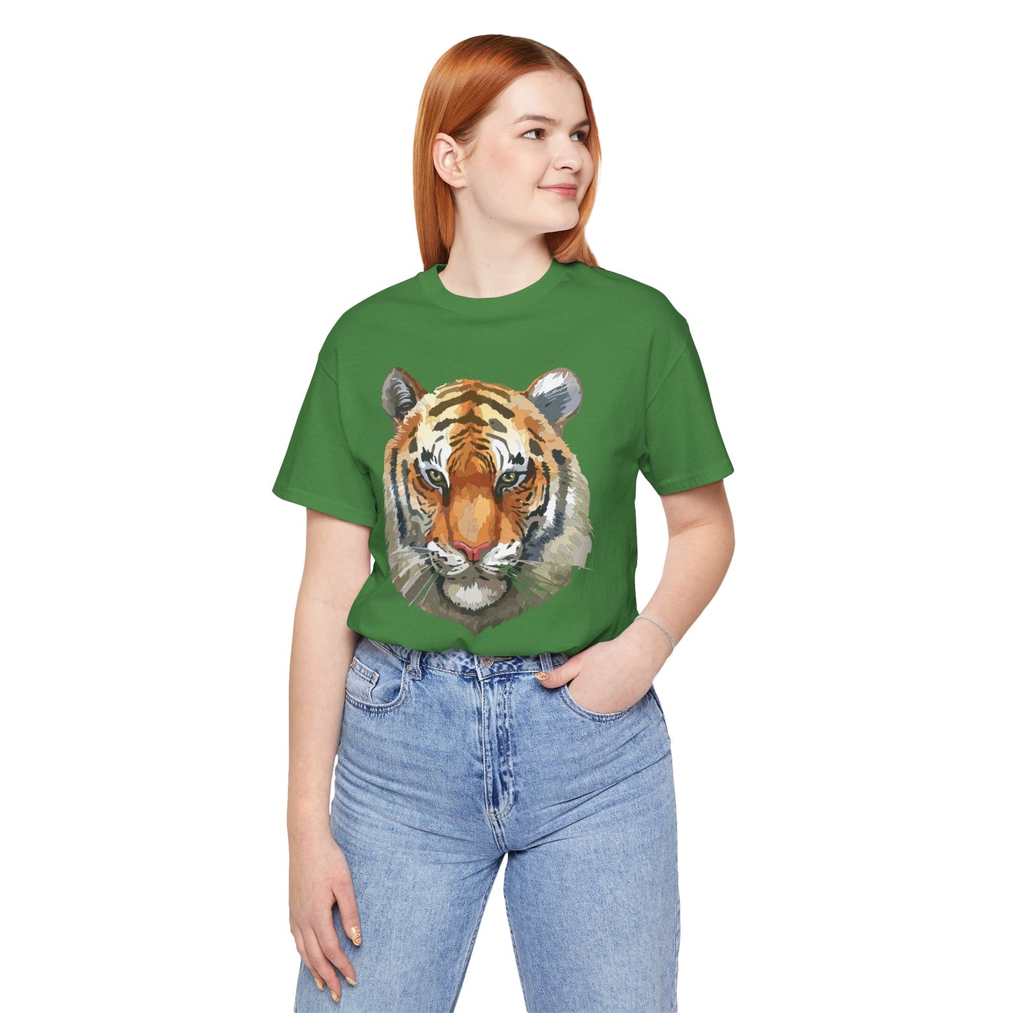Unisex Tiger Tee, Animal Shirt, Tee Shirt with Tiger, Safari T-Shirt, Animal Tees, Big Cat Shirt, Safari T-Shirt 4