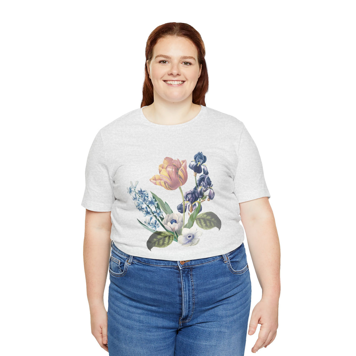 Floral Graphic Tee Shirt - Bella+Canvas Unisex 100 Cotton 52