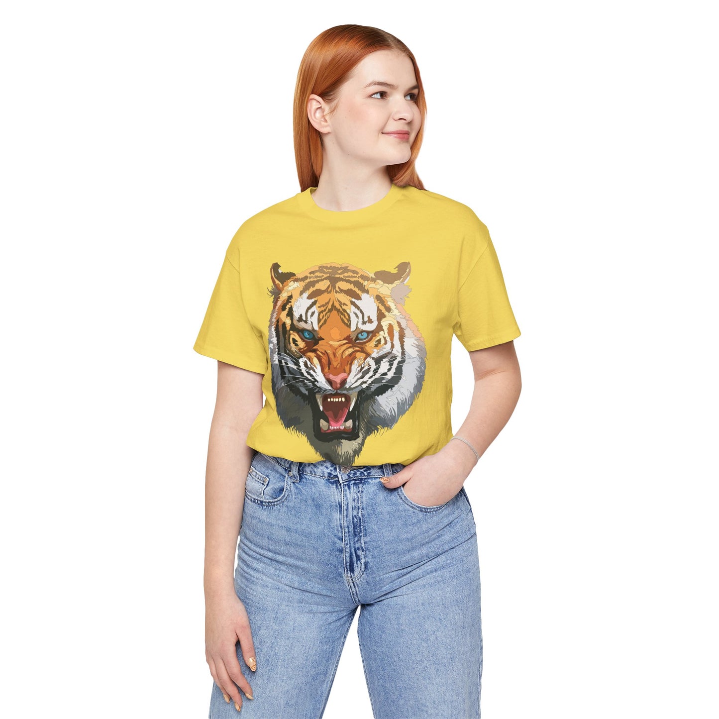 Tiger Shirt, Animal Shirt, T-Shirt with Tiger, Art Design Tee, Wild Animals Tees, Safari T-Shirt, Graphic Design Tee 15