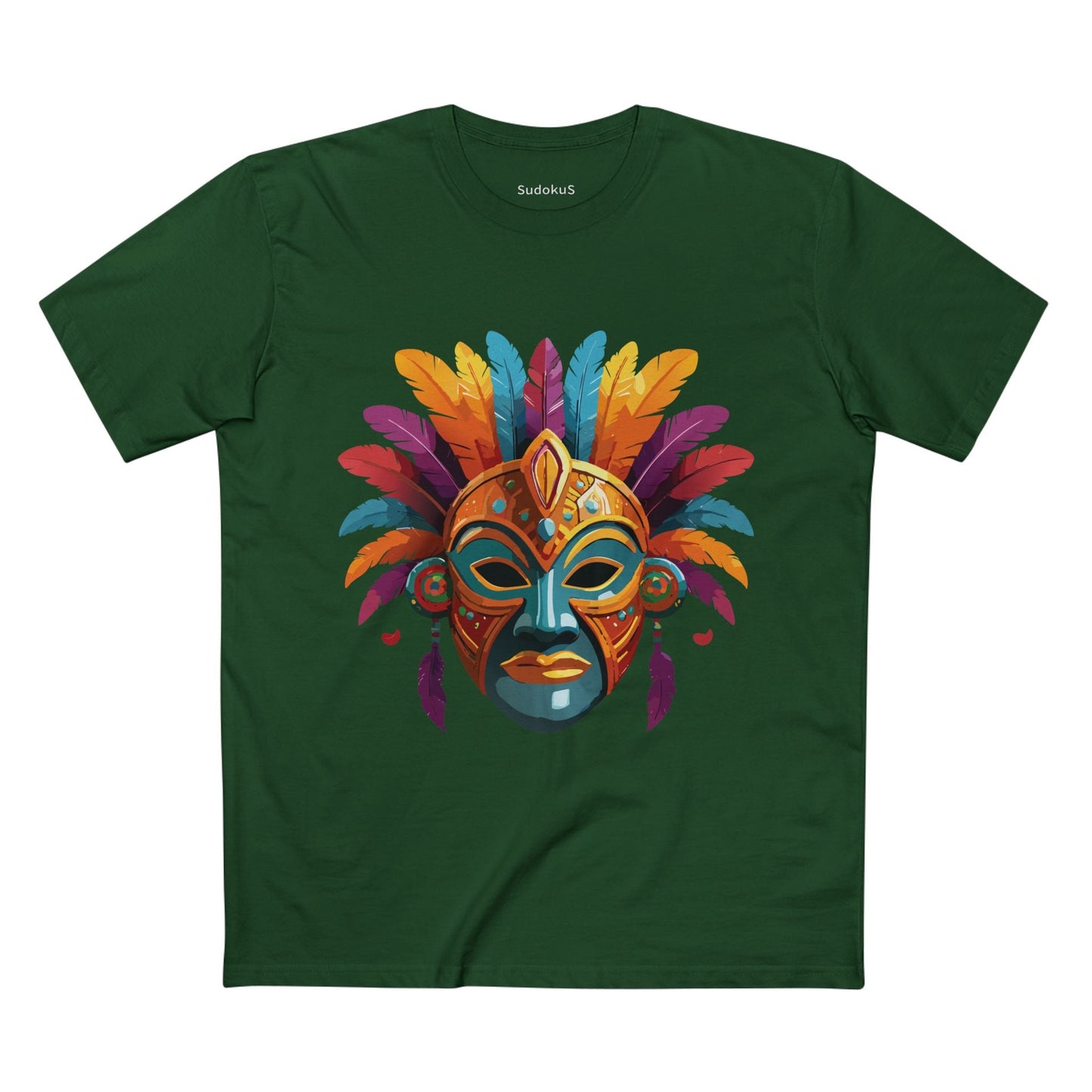 Mask Graphic Unisex 100 Cotton Staple Tee 7