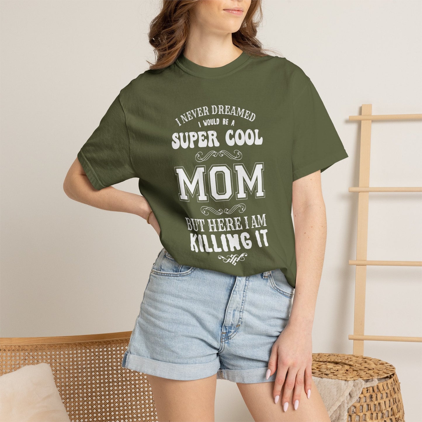 Mom T-shirt Mother's Day Mama Tee Unisex Comfort Colors Garment-Dyed Cotton h36