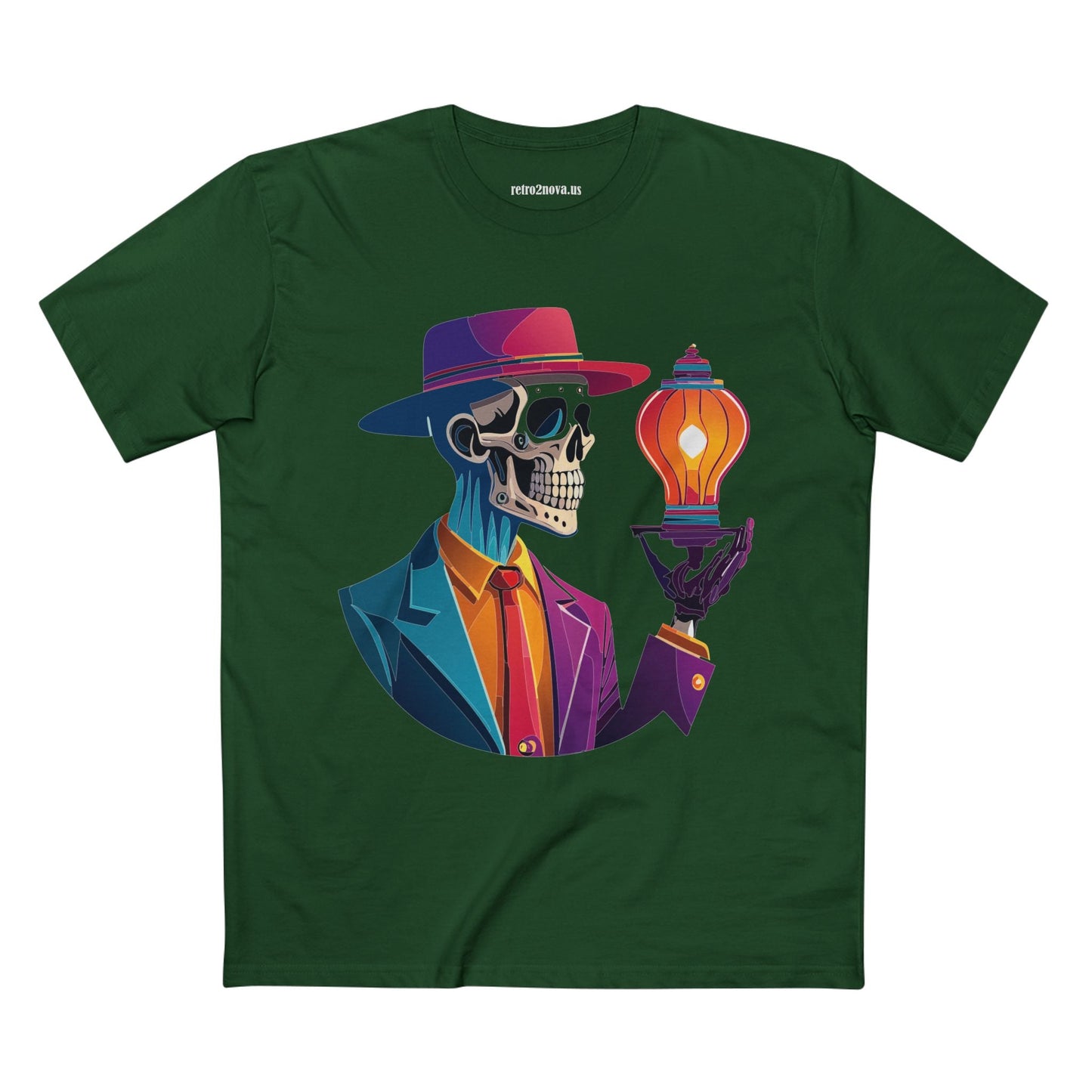 Skull Shirt Unisex Premium Cotton Tee with Original Art Design by Retro2Nova Collection