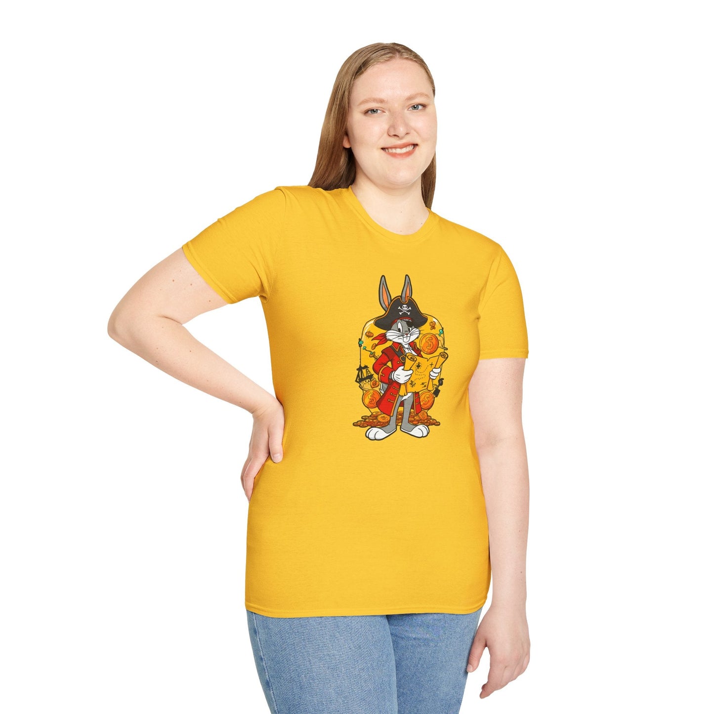 Bugs Bunny Shirt Unisex T Shirt Cartoon Design Animation Tee Gildan Softstyle 64000