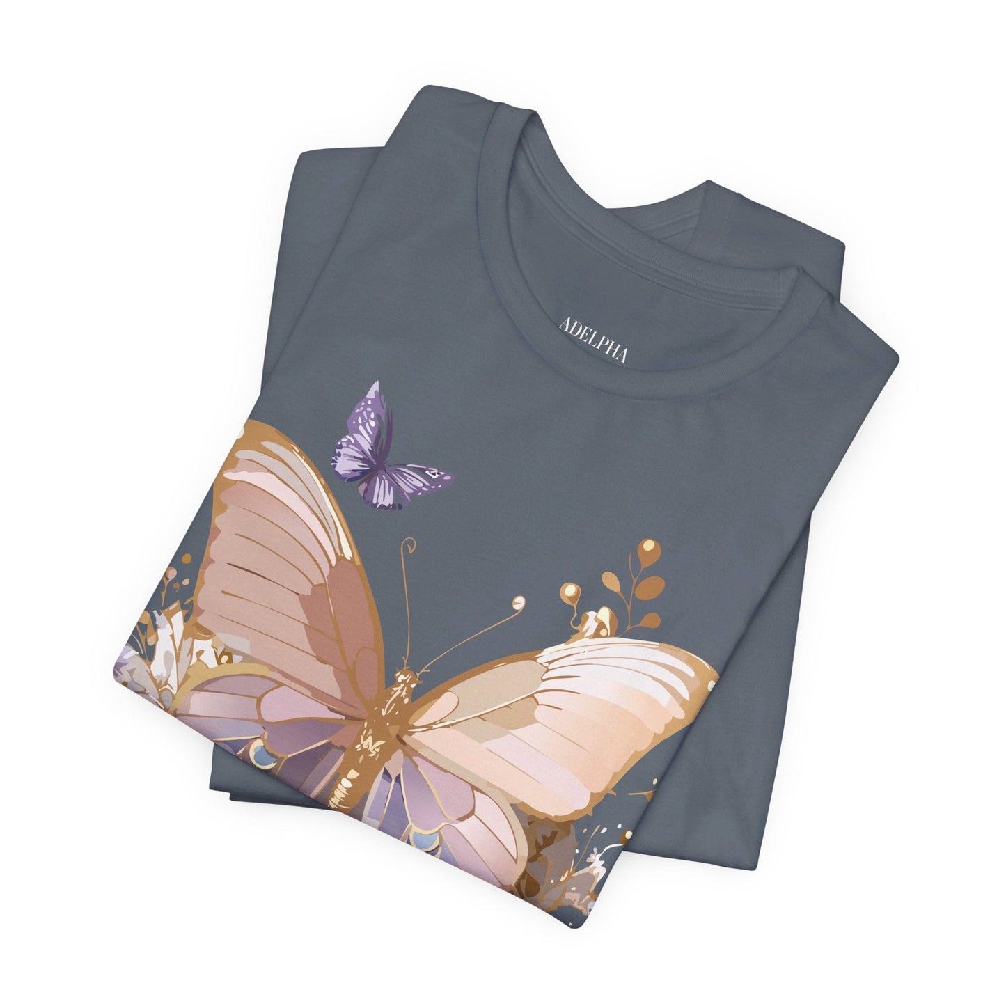 Butterfly Graphic Tee From Adelpha Unisex Short Sleeve Vintage Artwork
