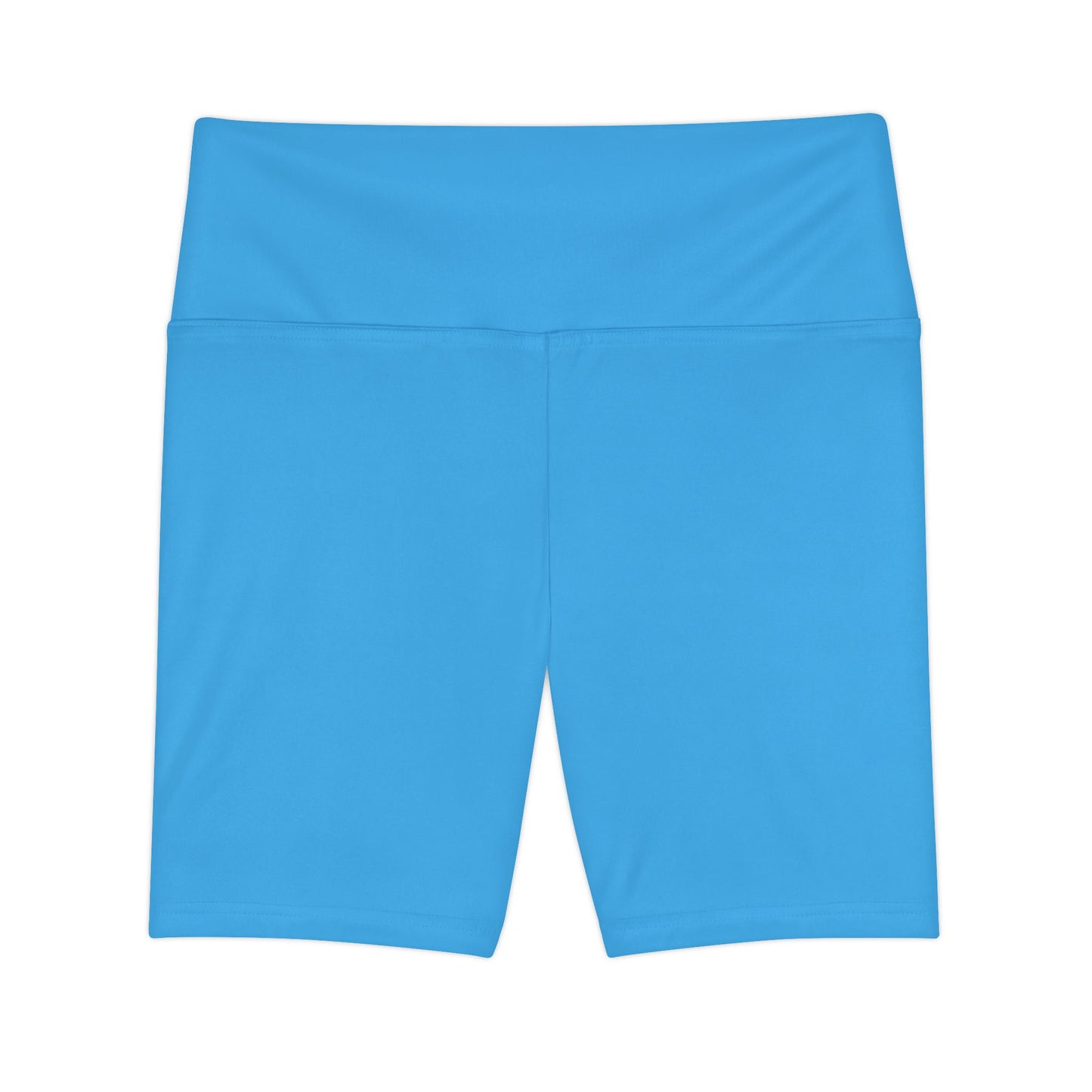 Fresh Sky Women's Workout Shorts — Solid High-Waist Biker Shorts for Exercise & Everyday Wear