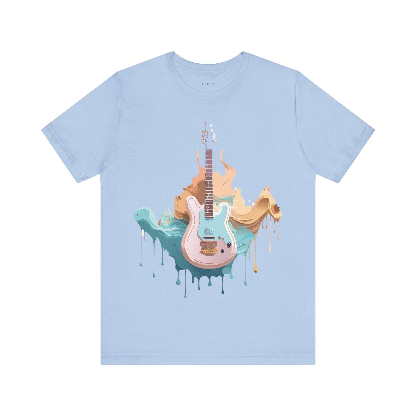 Music Graphic Unisex 100 Cotton Vintage Art with Musical Elements Tee 46