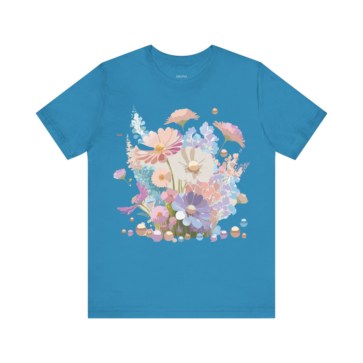 Floral Graphic Tee Shirt - Bella+Canvas Unisex 100 Cotton 15