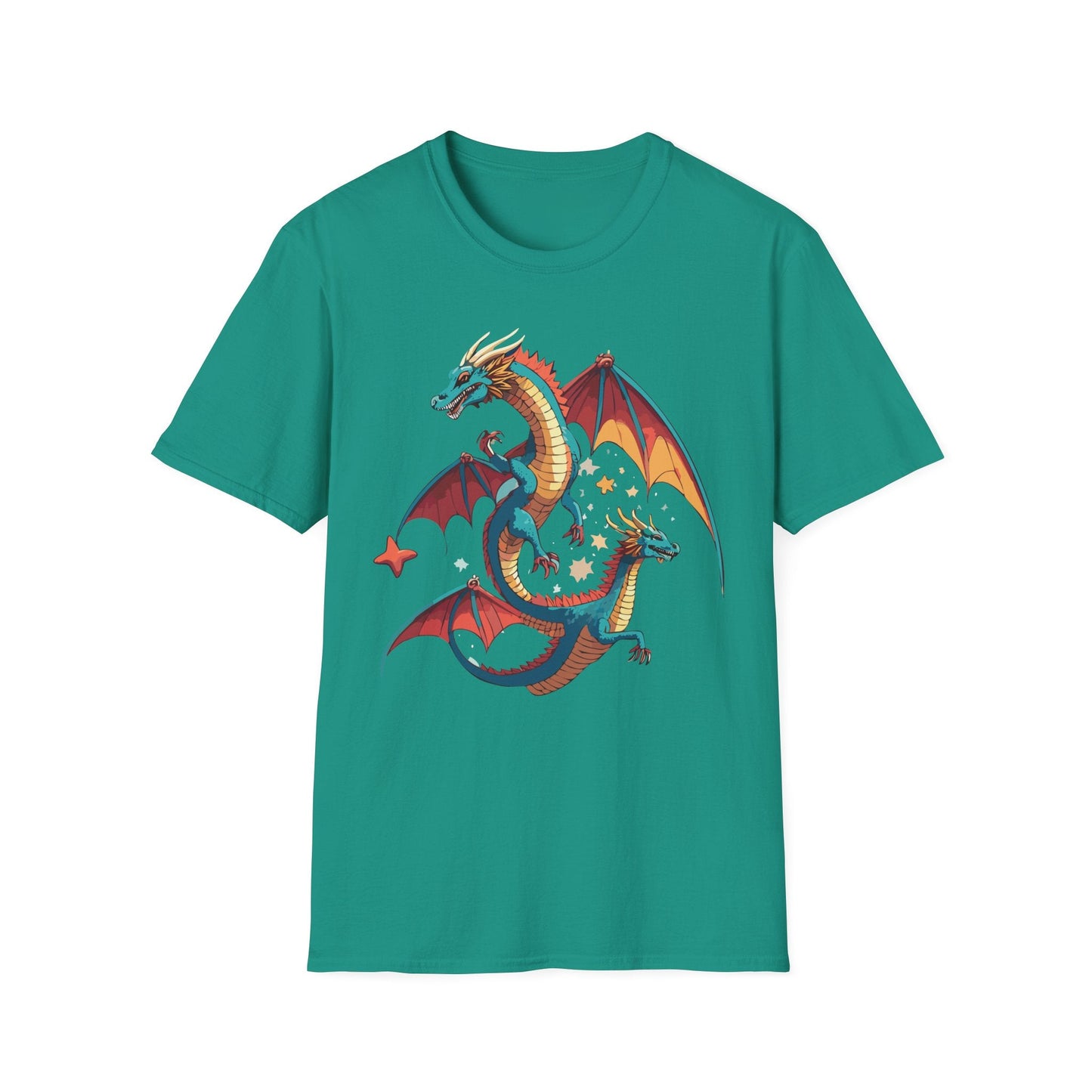 Dragon Graphic Unisex 100 Cotton Tee with Animal Artwork Design 14