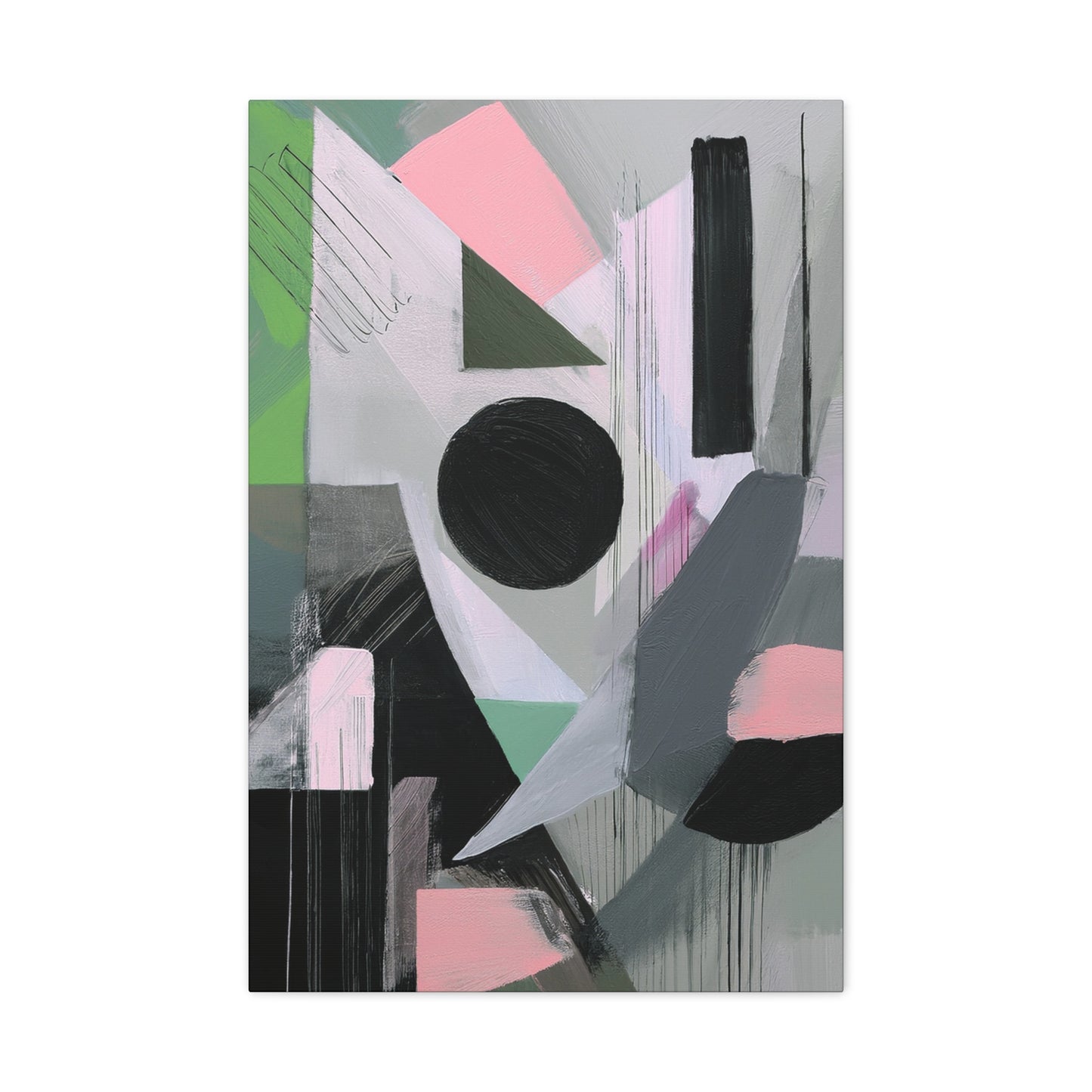 Abstract Geometric Painting Print Canvas 20x24,20x30,24x30 24x32,24x36,30x40 32x48,36x48,40x60 Pine-Wood Inner Frame ABS-40