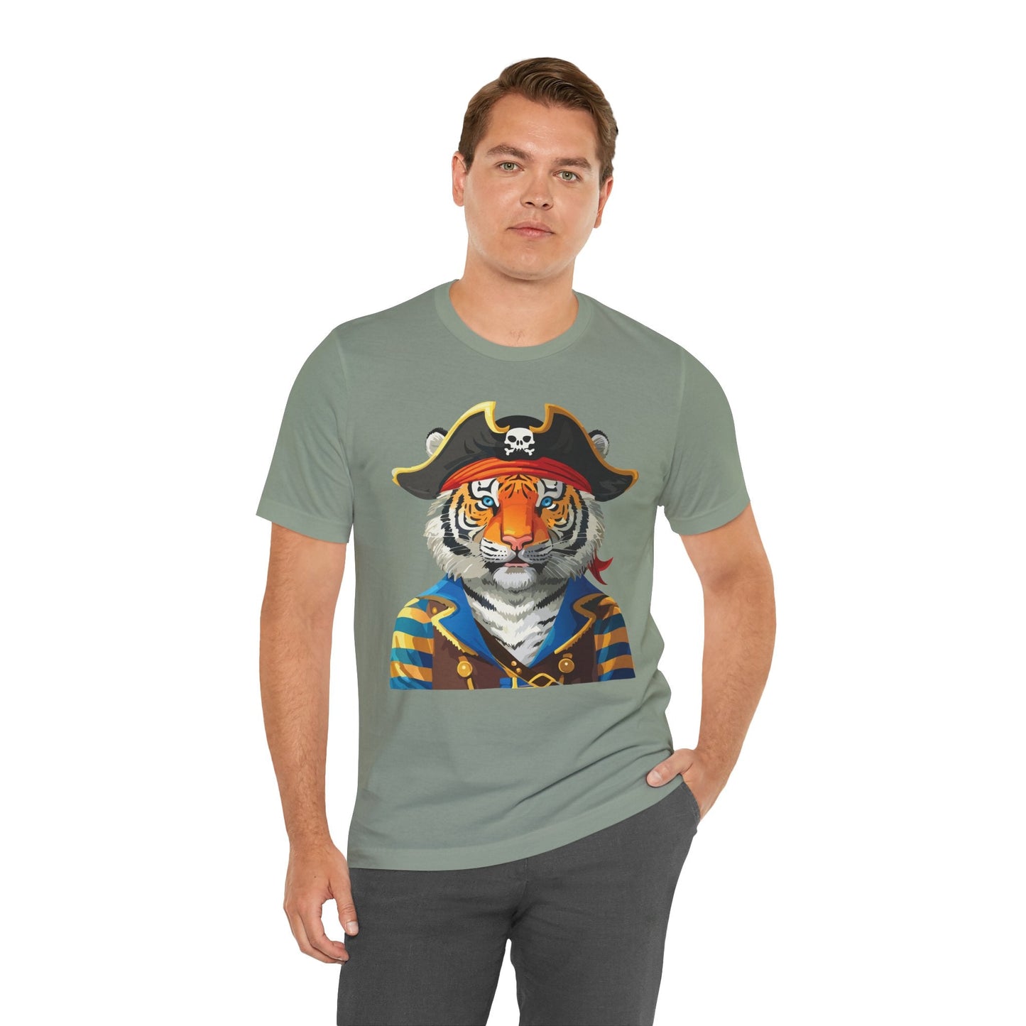 Unisex Animal Tee Shirt Art Design With Wild Animals Gildan Softstyle Cotton T Shirt