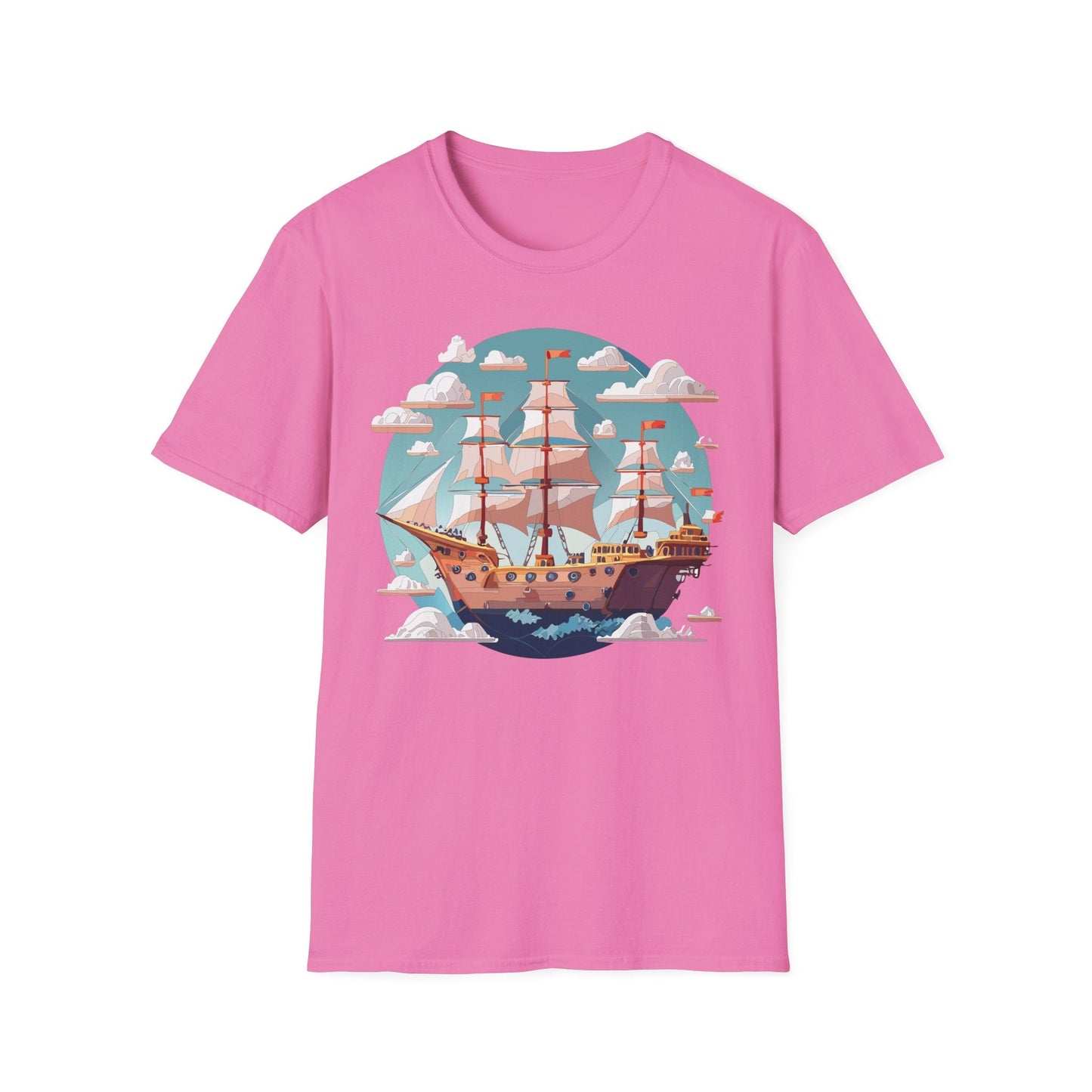 Unisex Ship Frigate Vessel T Shirt Softstyle 64000 Cotton Tee Ultimate Everyday Comfort