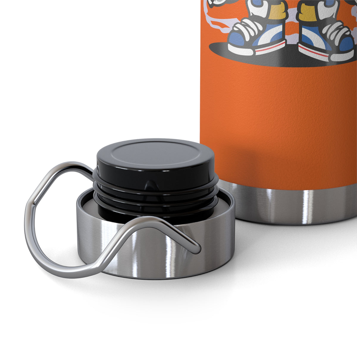 22oz Copper Insulated Water Bottle with Cartoon Design - CV45