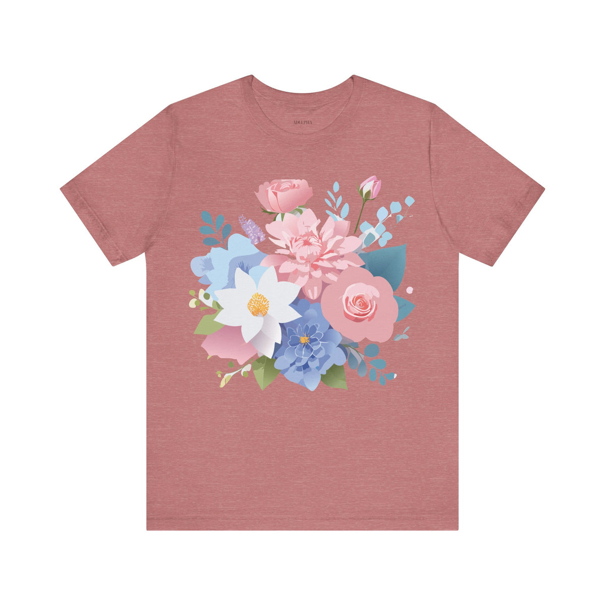 Floral Graphic Tee Shirt - Bella+Canvas Unisex 100 Cotton 31