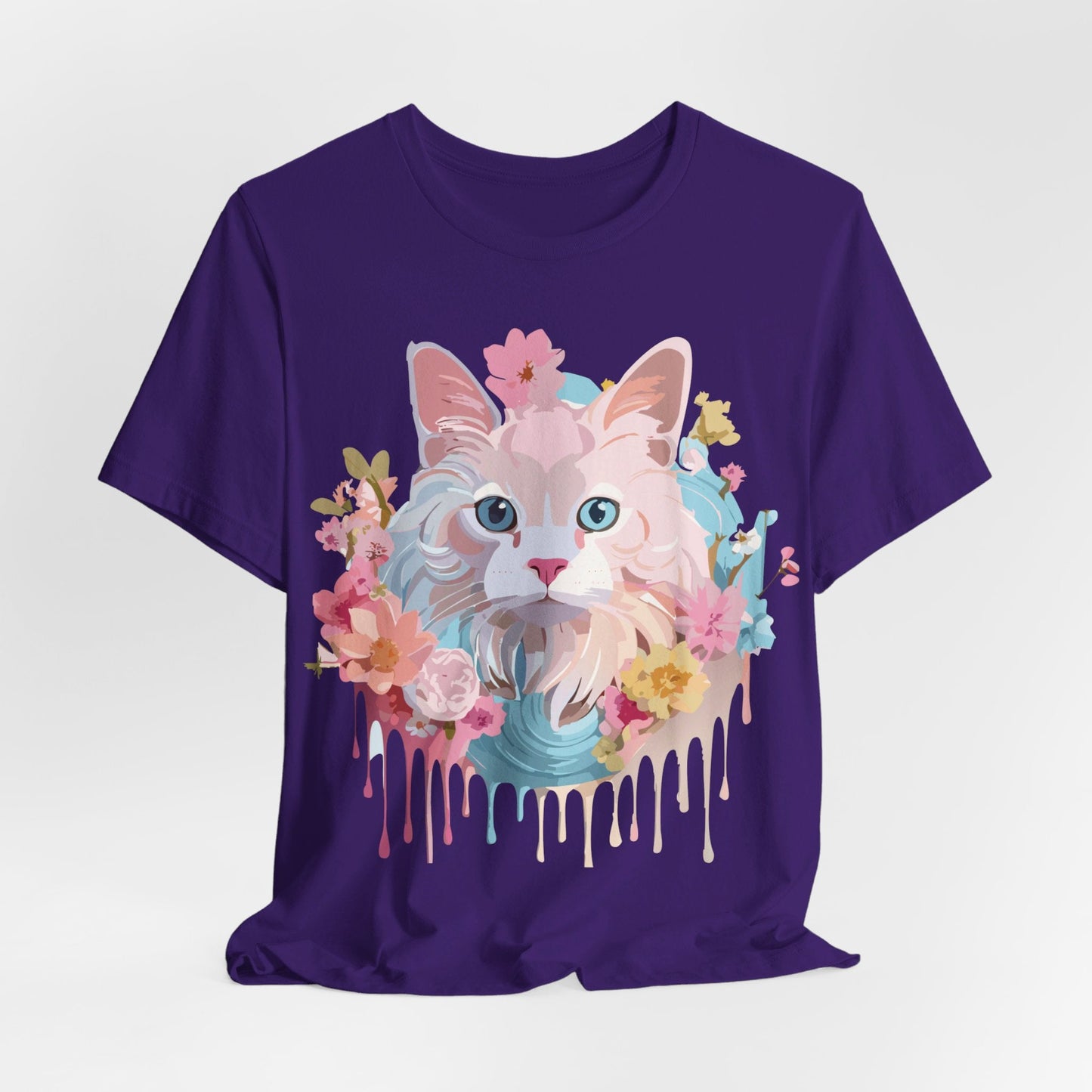 Cat Graphic Tee Unisex Shirt With Cat Art By Adelpha Vintage Inspired