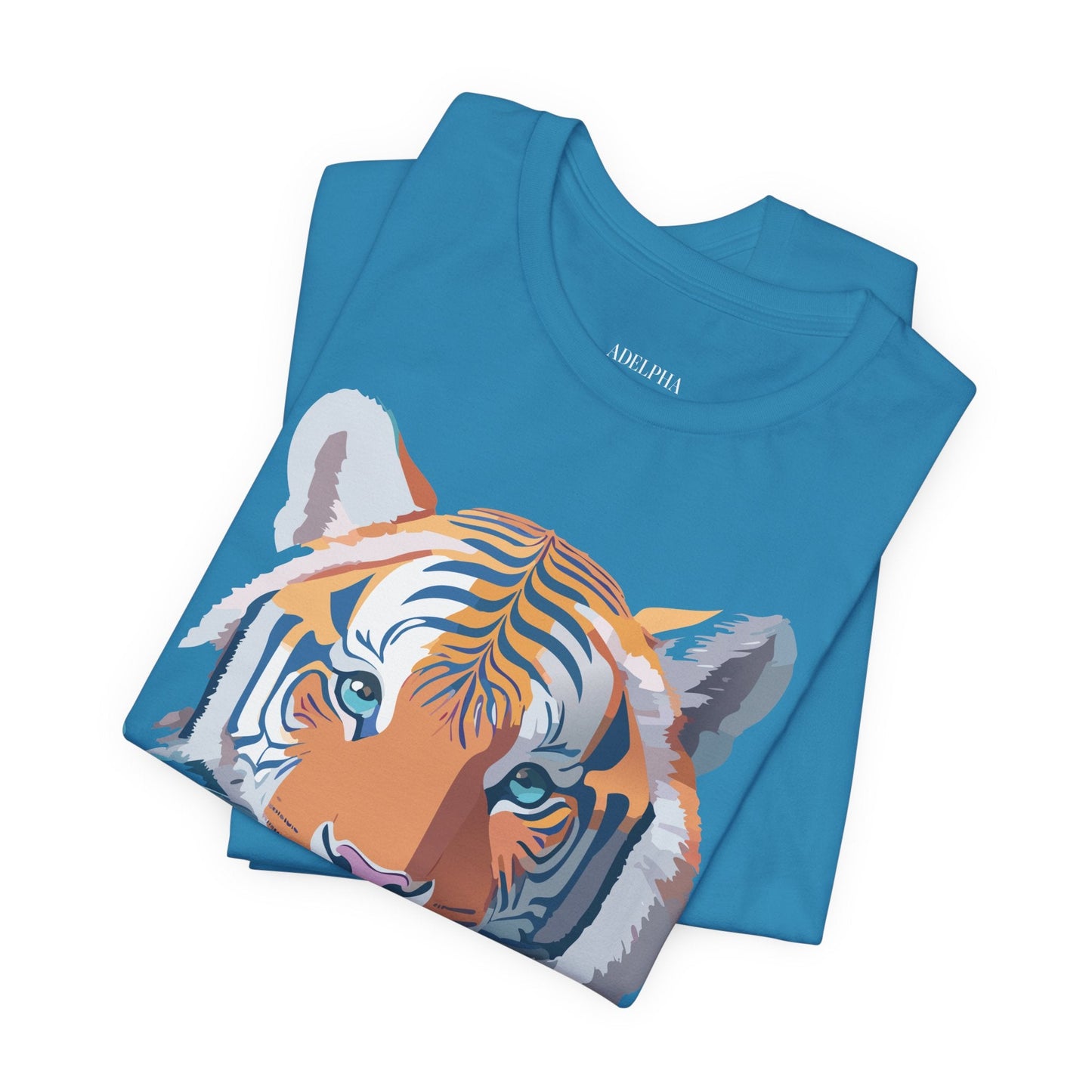 Tiger Graphic Tee Unisex Jersey Short Sleeve Vintage Inspired Artwork Adelpha Art Design