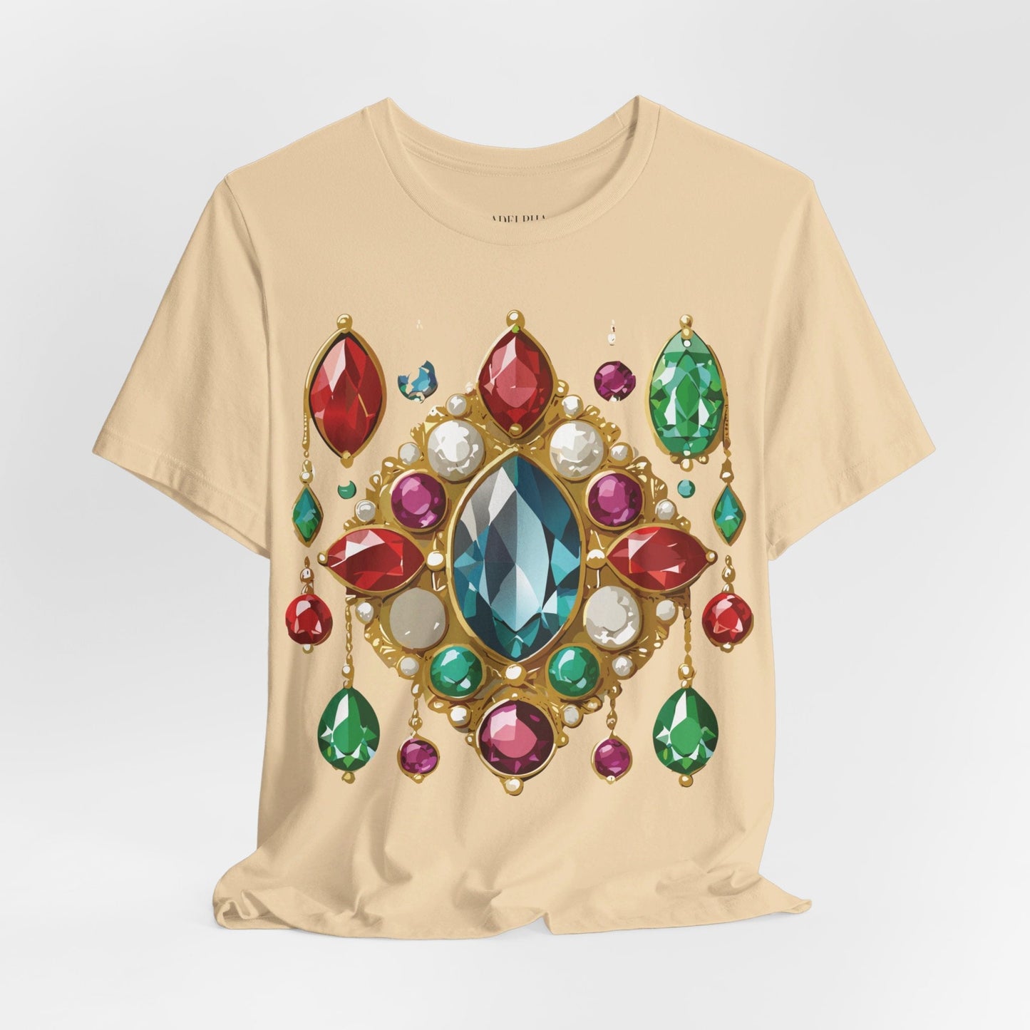 Jewelry Graphic Unisex 100 Cotton Vintage Treasure Art T-Shirt 44