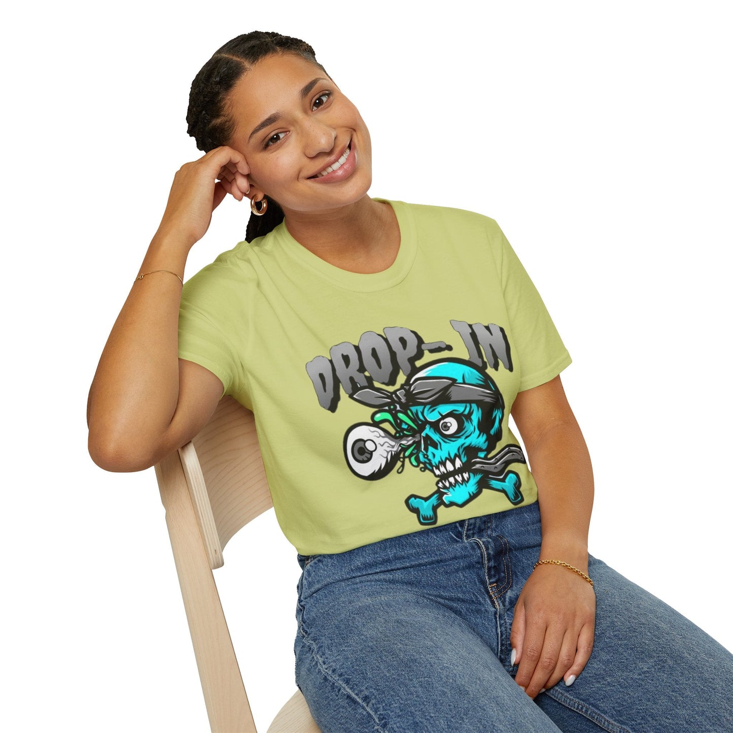 Unisex Skull T Shirt Skeleton Shirt With Skull Artwork Gildan Softstyle 64000 Cotton Tee