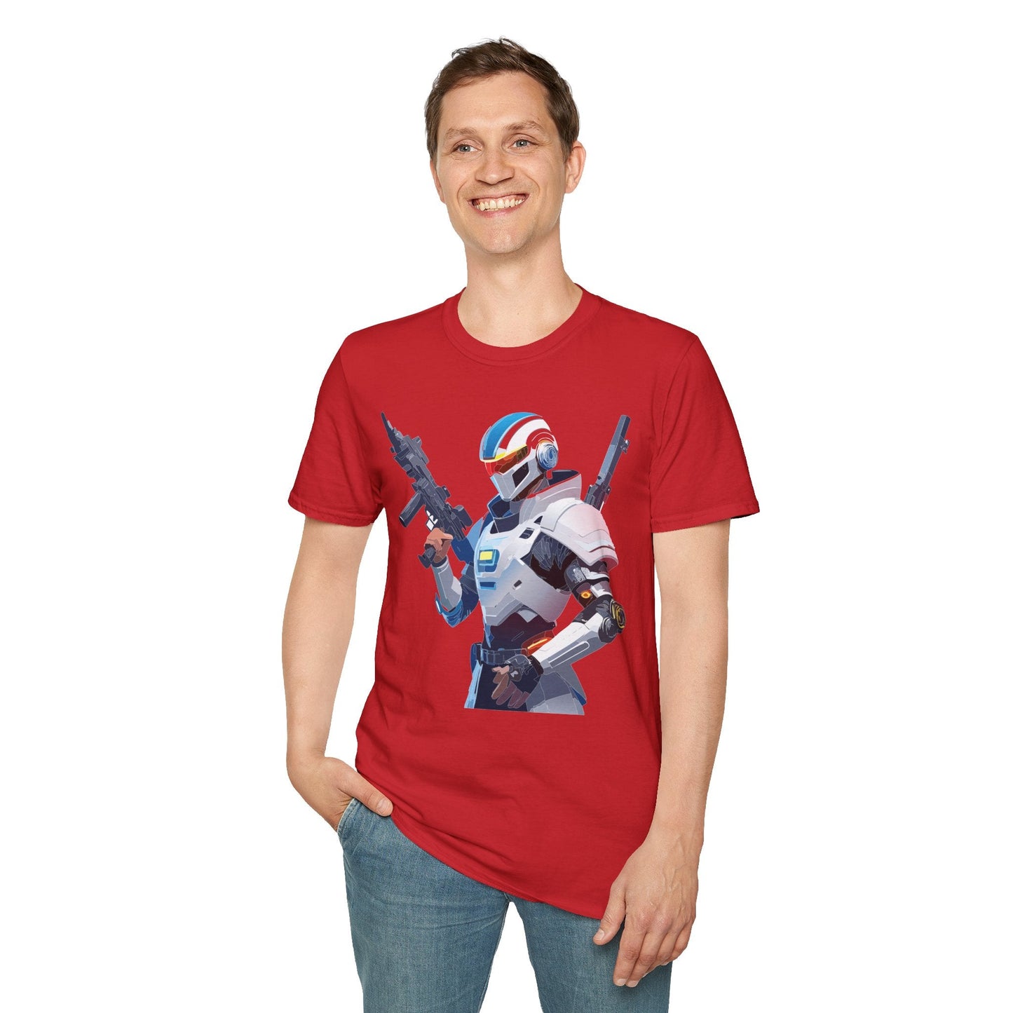 Robocop Graphic Unisex Cotton With Cyber Man Artwork Tee 2