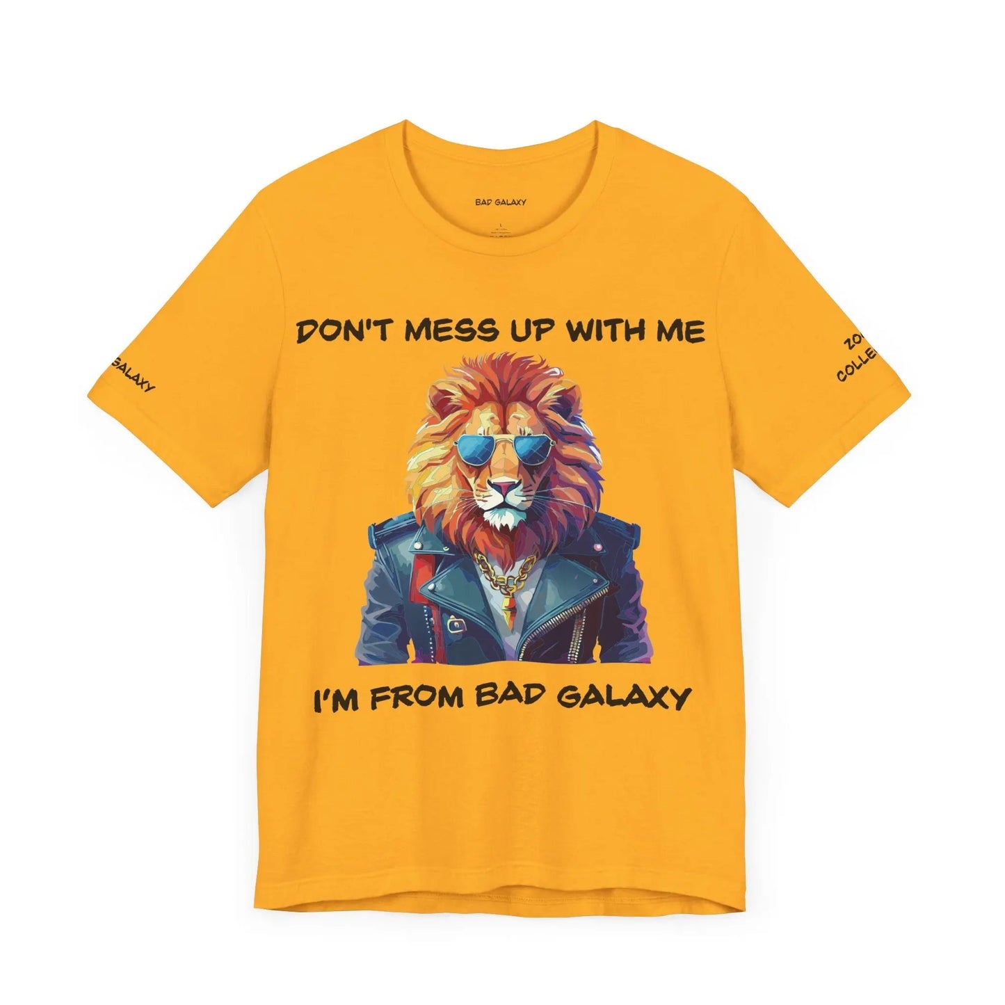 Animal T Shirt By Bad Galaxy Unisex 100 Percent Cotton Graphic Tee Eco Friendly Made In USA